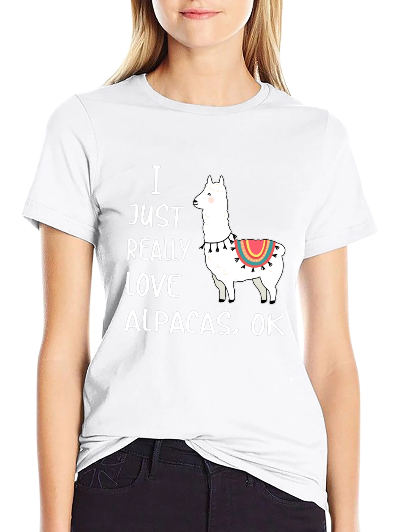I Love Alpacas Graphic T-Shirt -  Funny Alpaca Tee