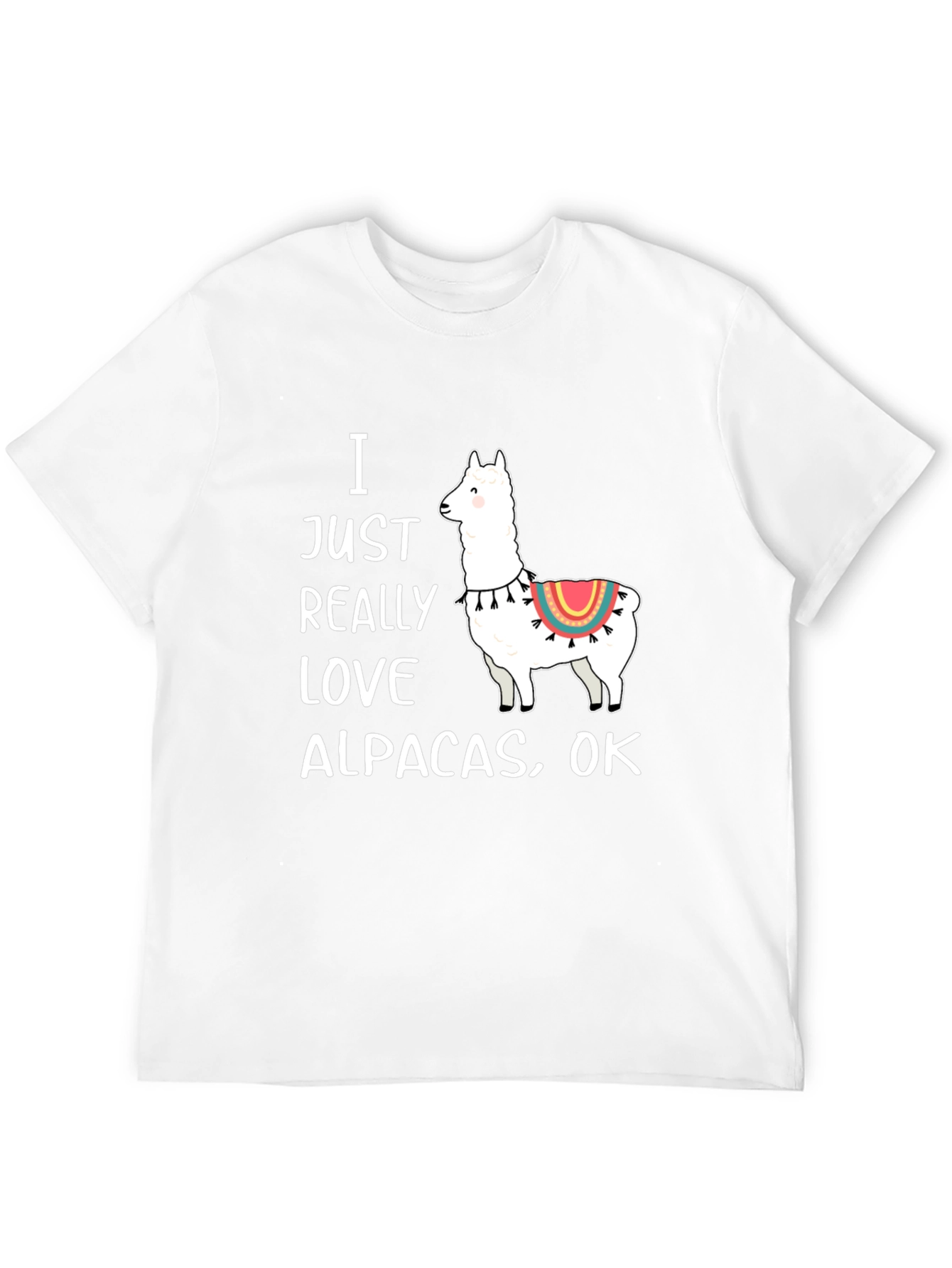 I Love Alpacas Graphic T-Shirt -  Funny Alpaca Tee