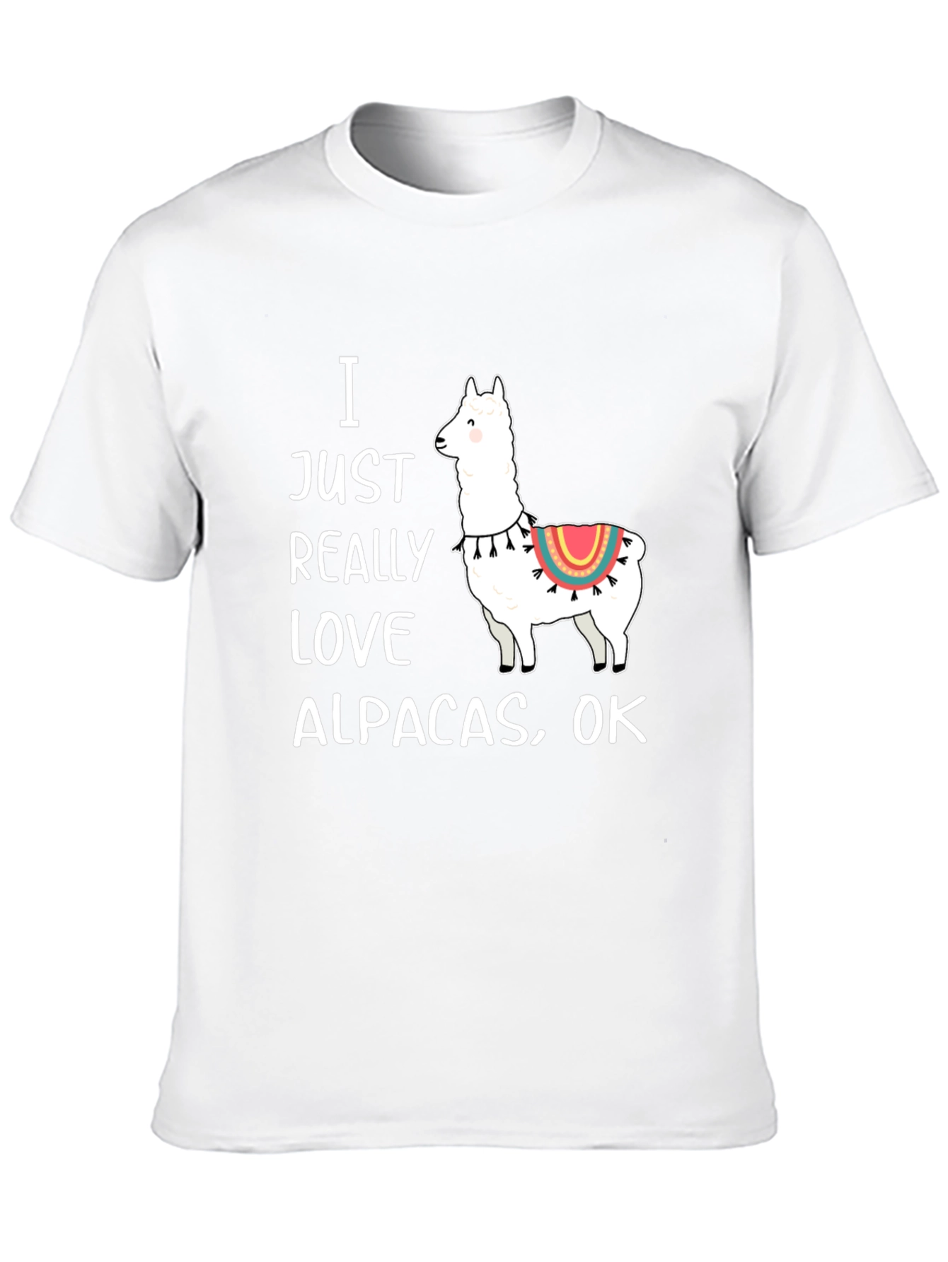 I Love Alpacas Graphic T-Shirt -  Funny Alpaca Tee
