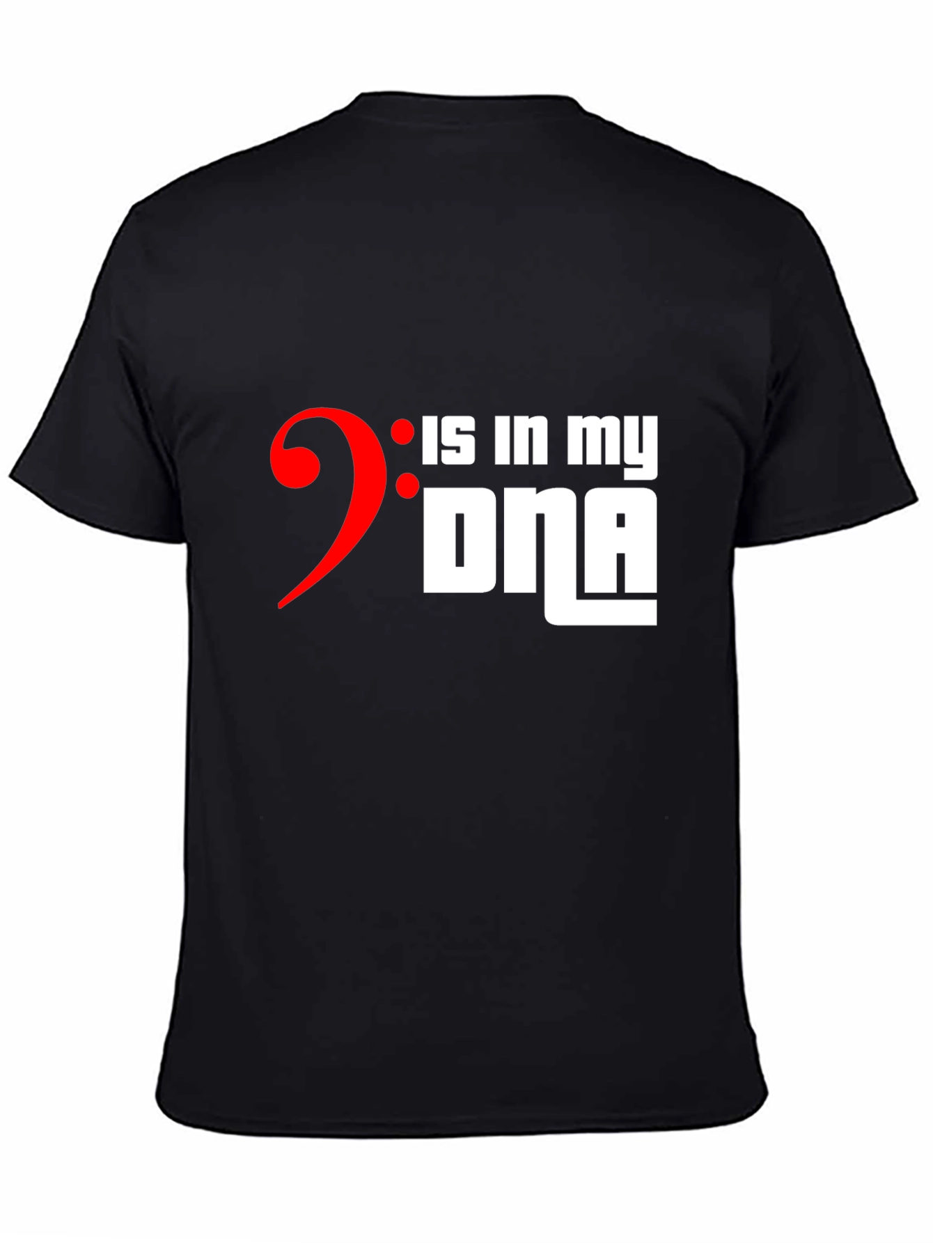 Music Bass Clef DNA T-Shirt - Musician Gift