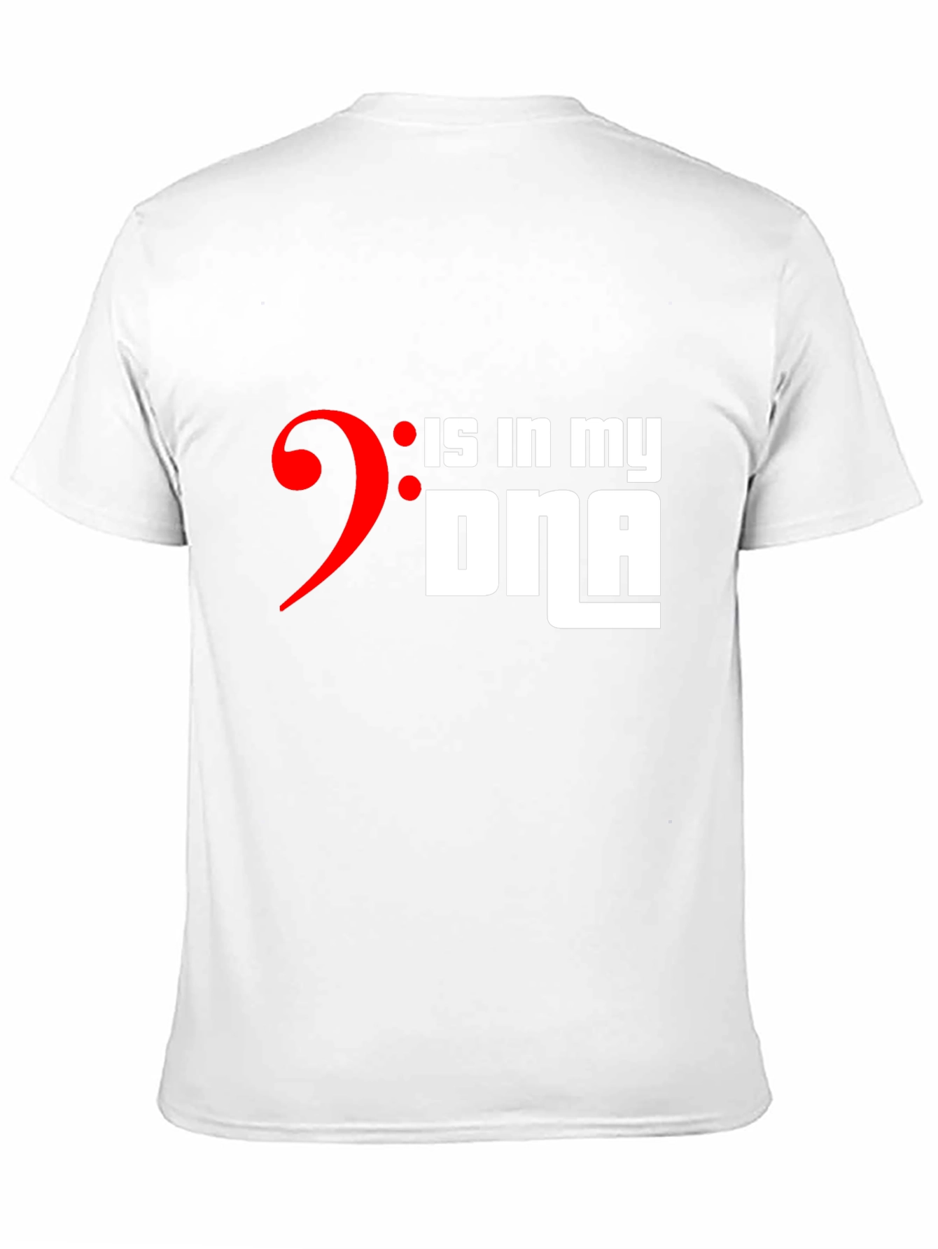 Music Bass Clef DNA T-Shirt - Musician Gift