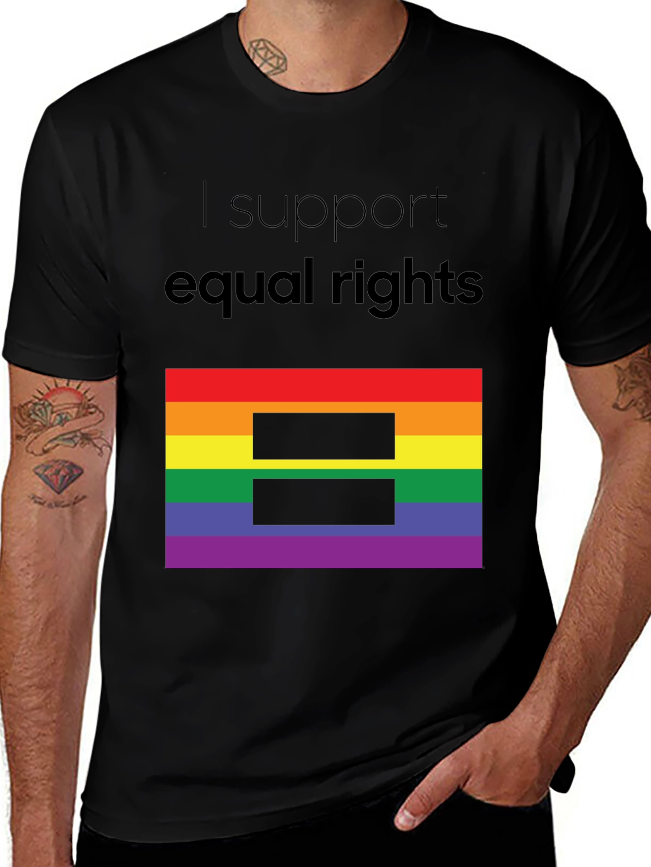 Equality T-Shirt LGBTQ+ Pride Tee Equal Rights Apparel