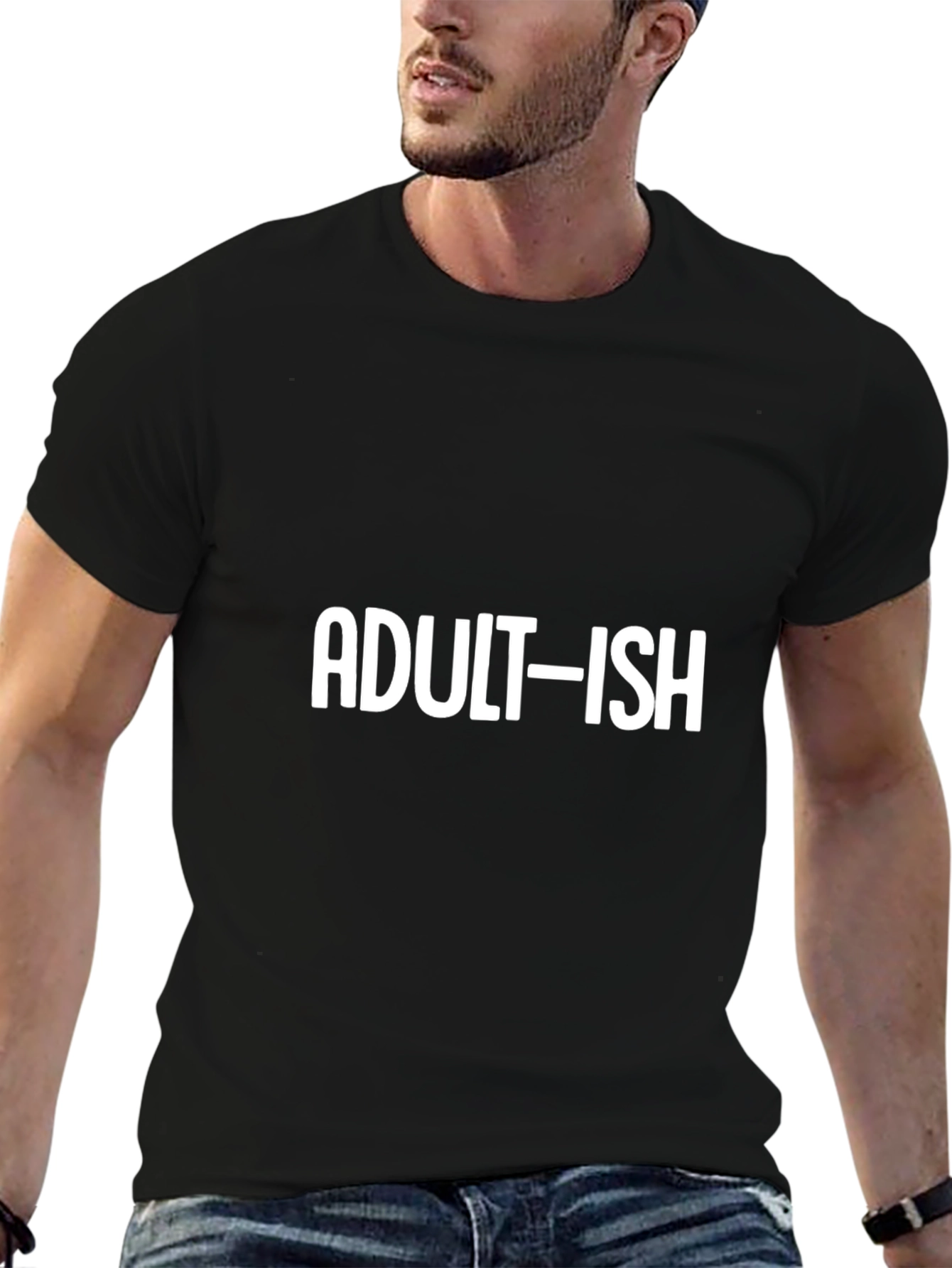 Adult-ish Graphic Tee - Black