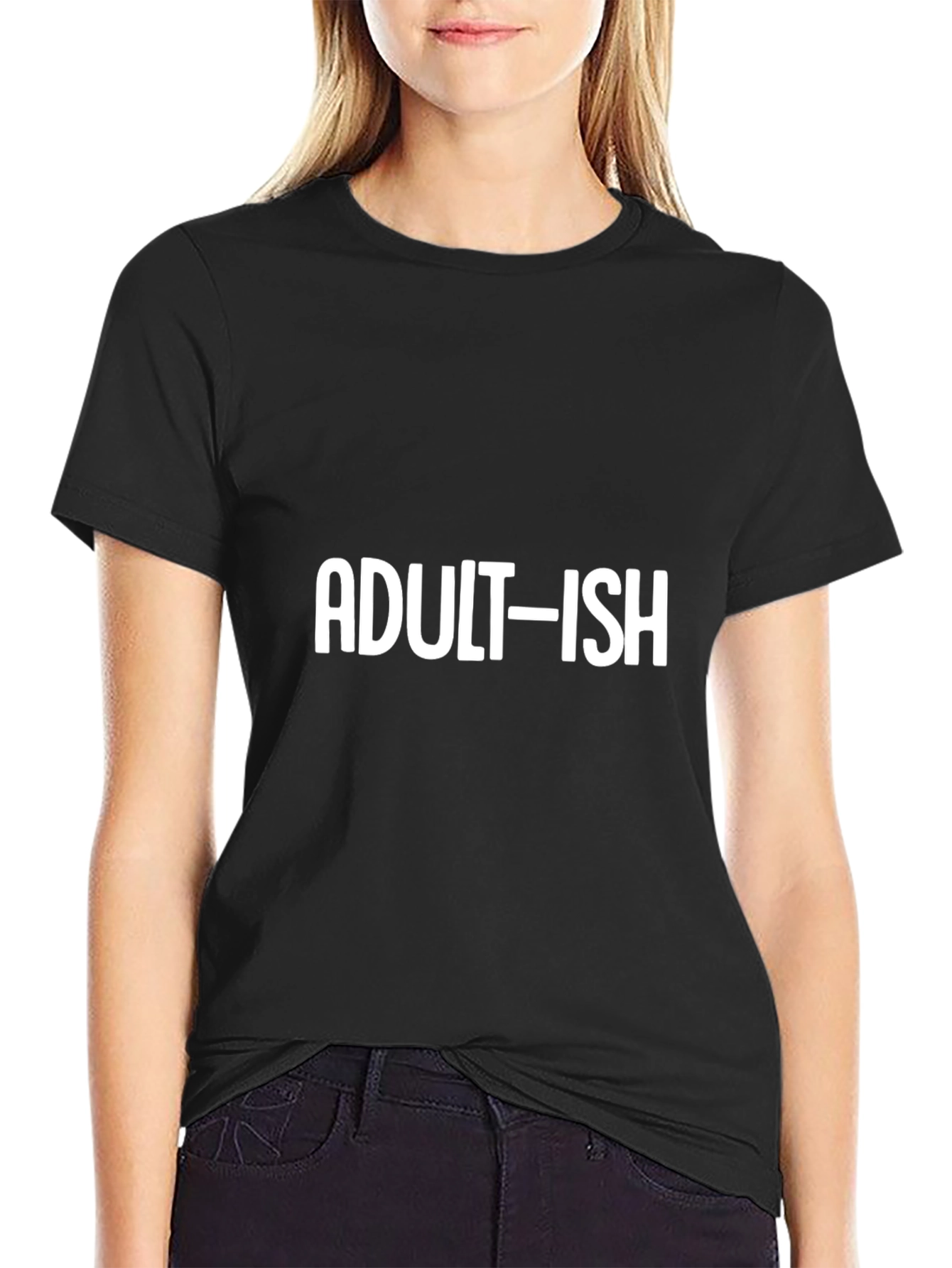 Adult-ish Graphic Tee - Black