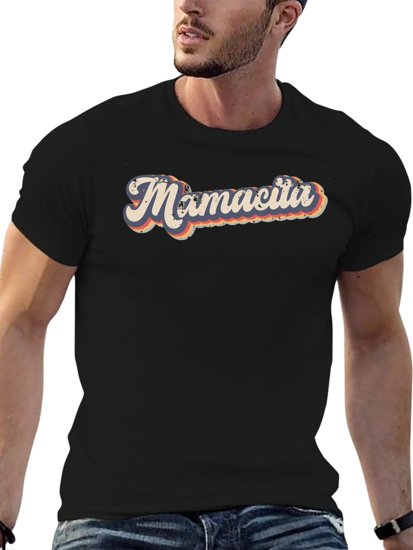 Retro Mamacita Graphic T-Shirt - Black