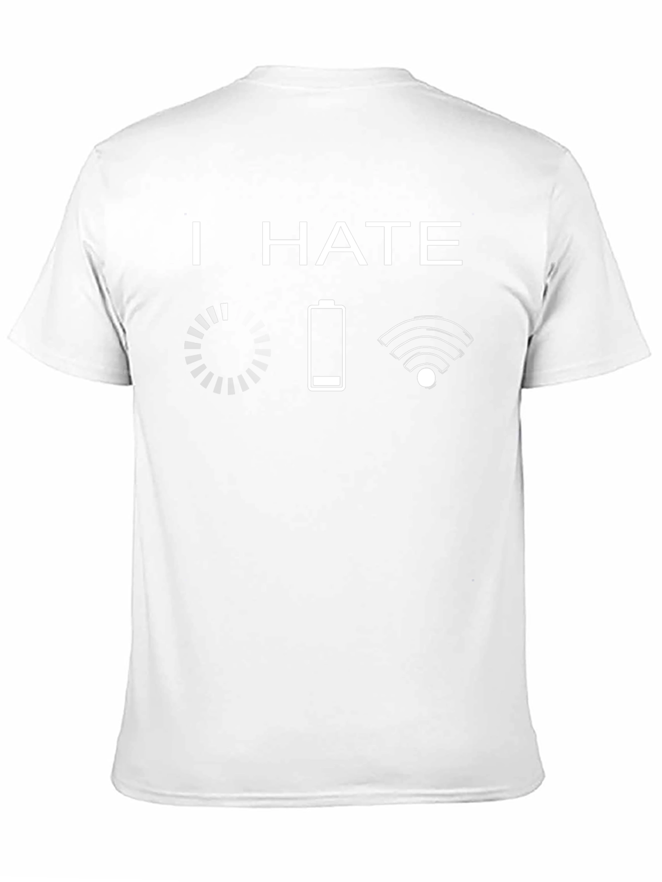 I Hate Loading Battery and WiFi T-Shirt