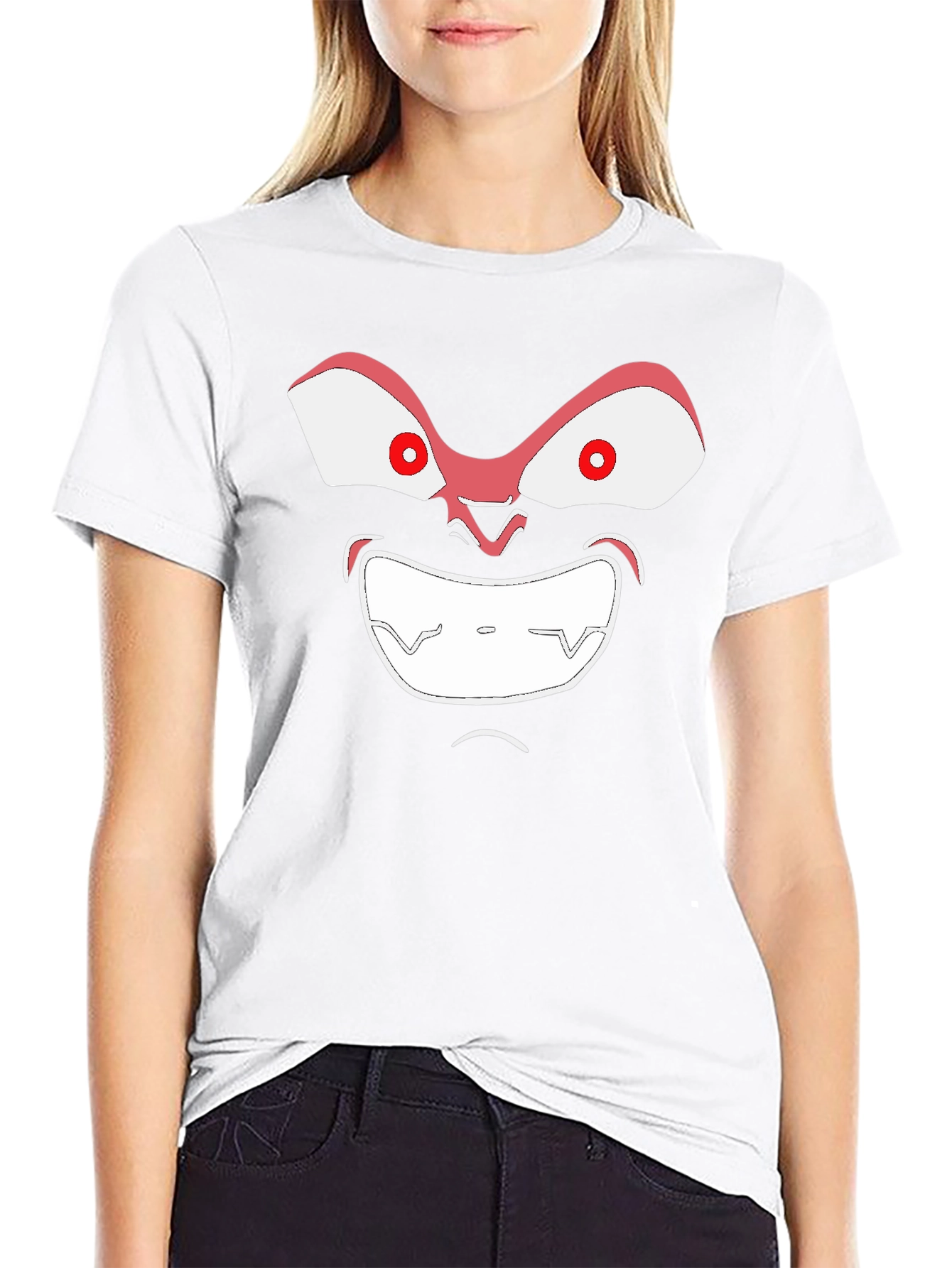 Mens Graphic T-Shirt - Funny Anime Face