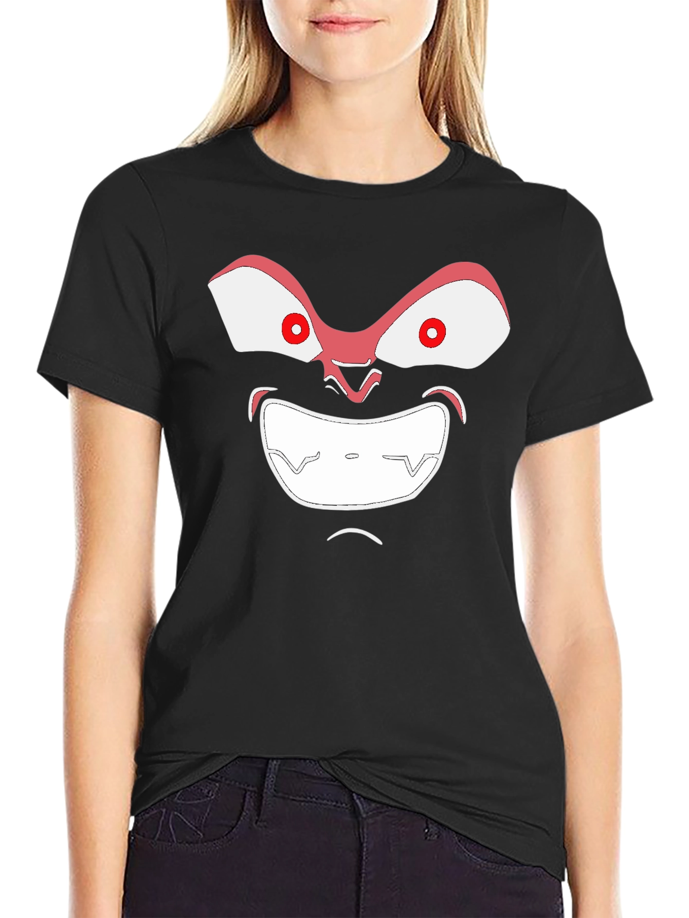 Mens Graphic T-Shirt - Funny Anime Face