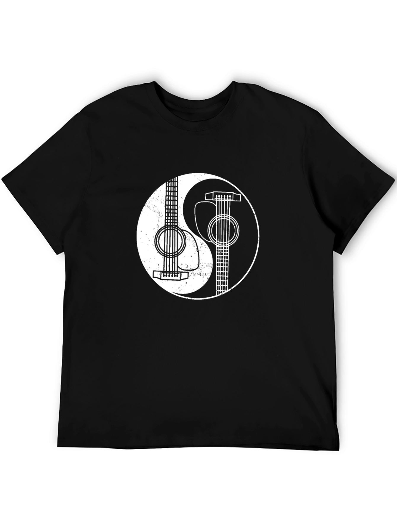 Yin Yang Guitar Graphic T-Shirt