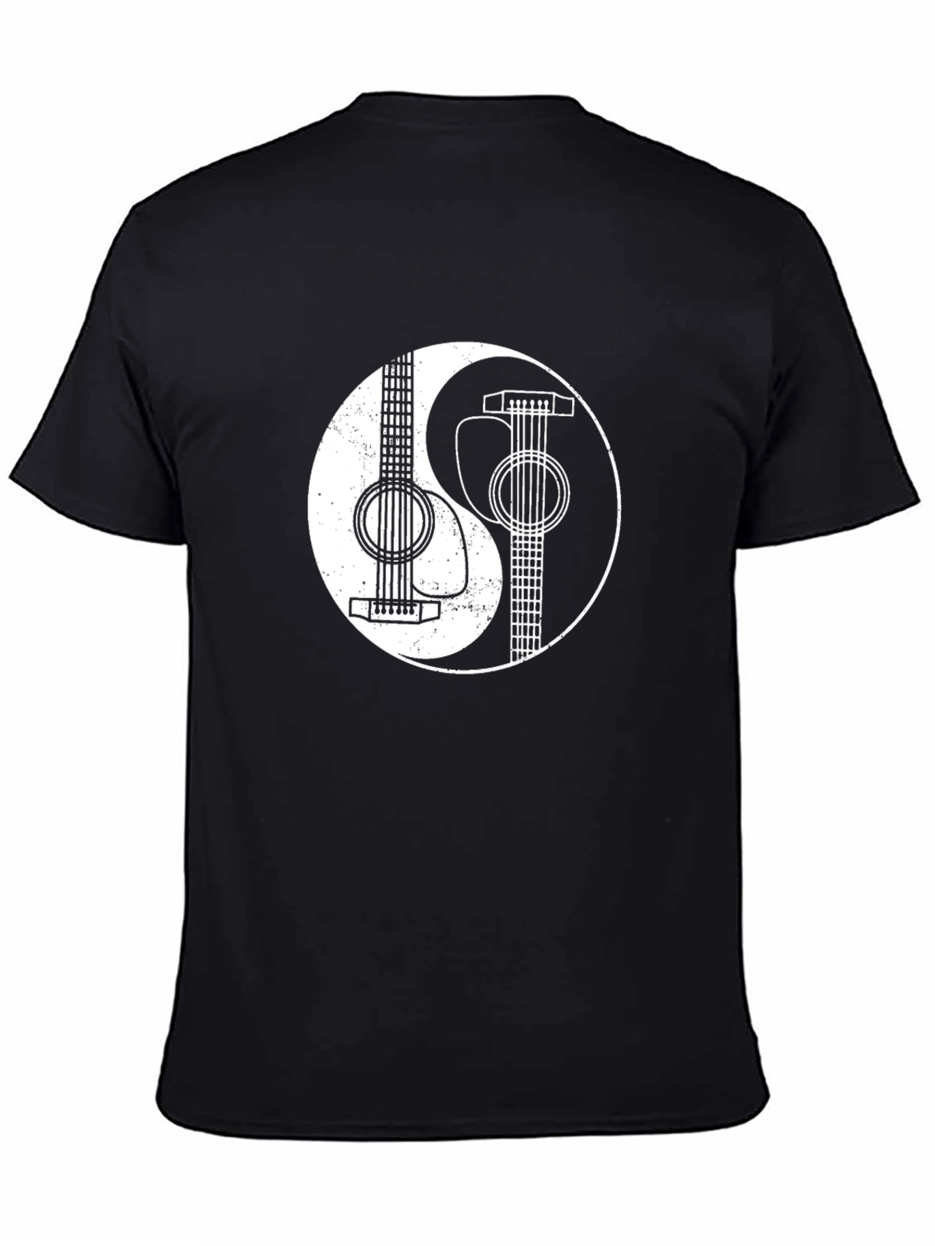 Yin Yang Guitar Graphic T-Shirt