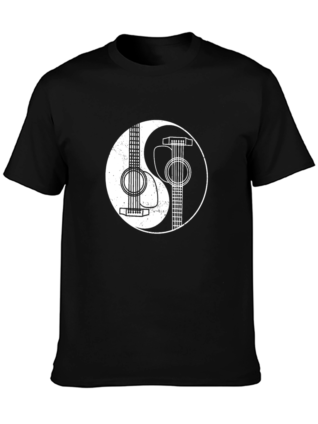 Yin Yang Guitar Graphic T-Shirt
