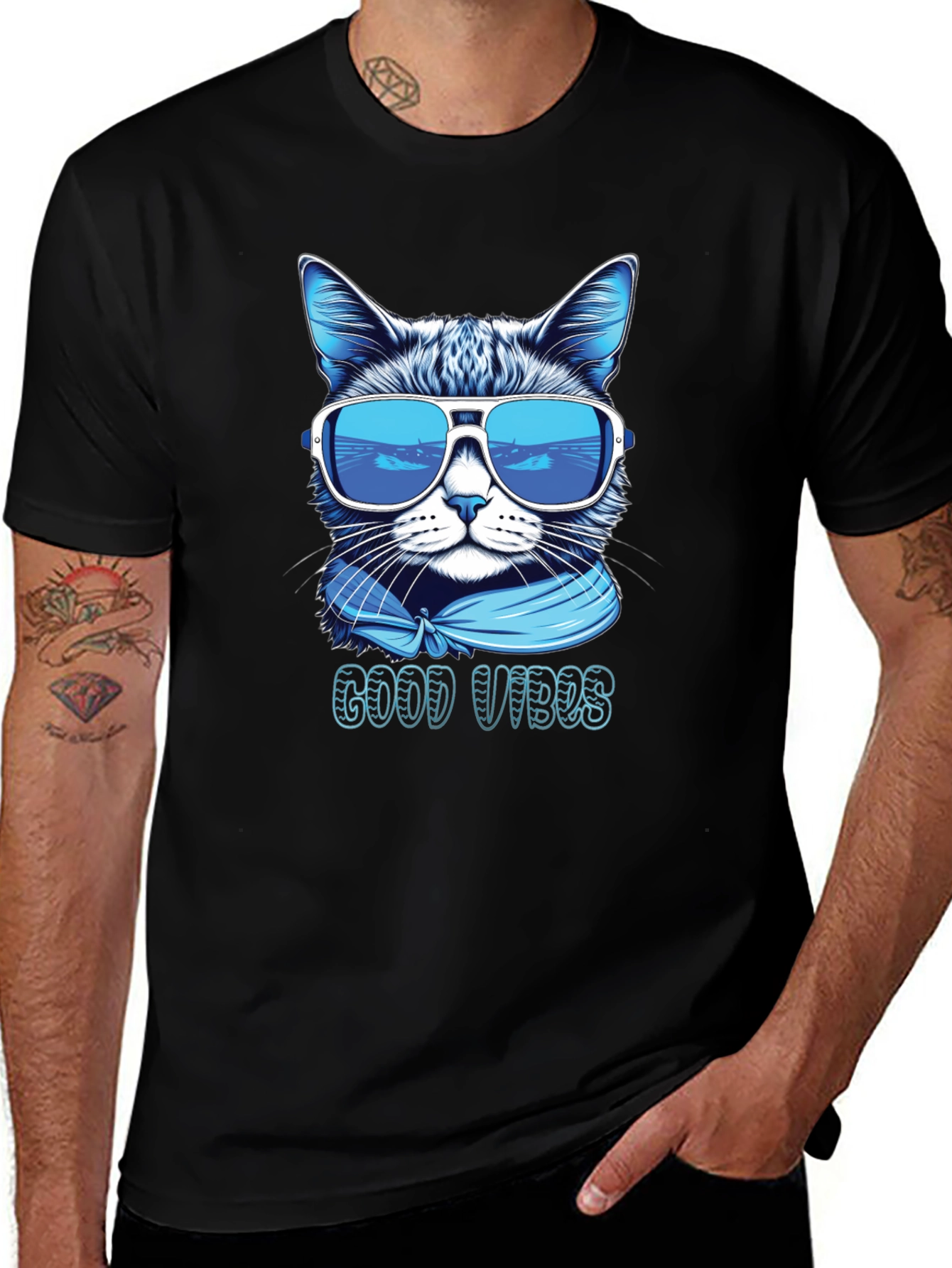 Cool Cat Good Vibes T-Shirt