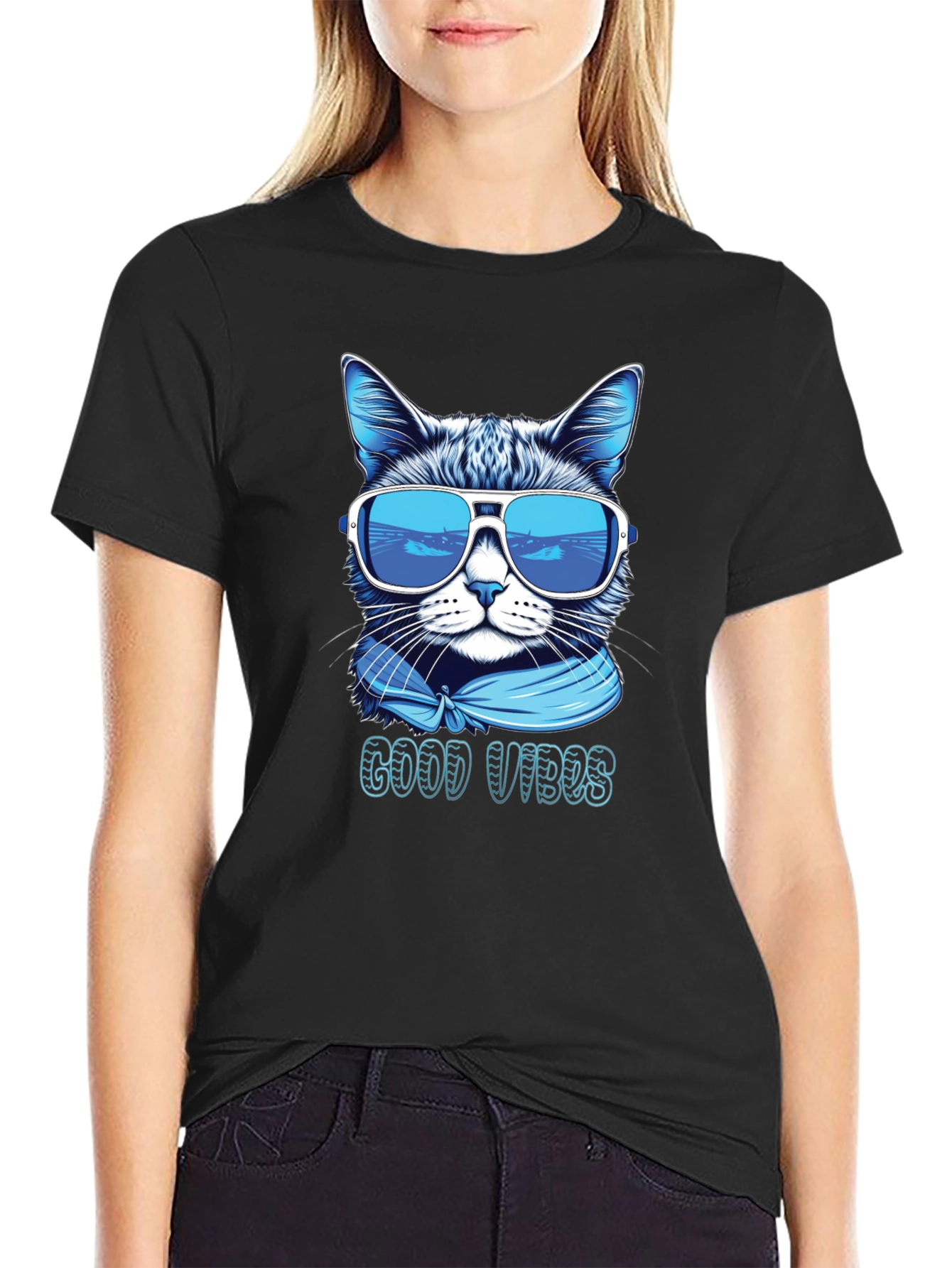 Cool Cat Good Vibes T-Shirt