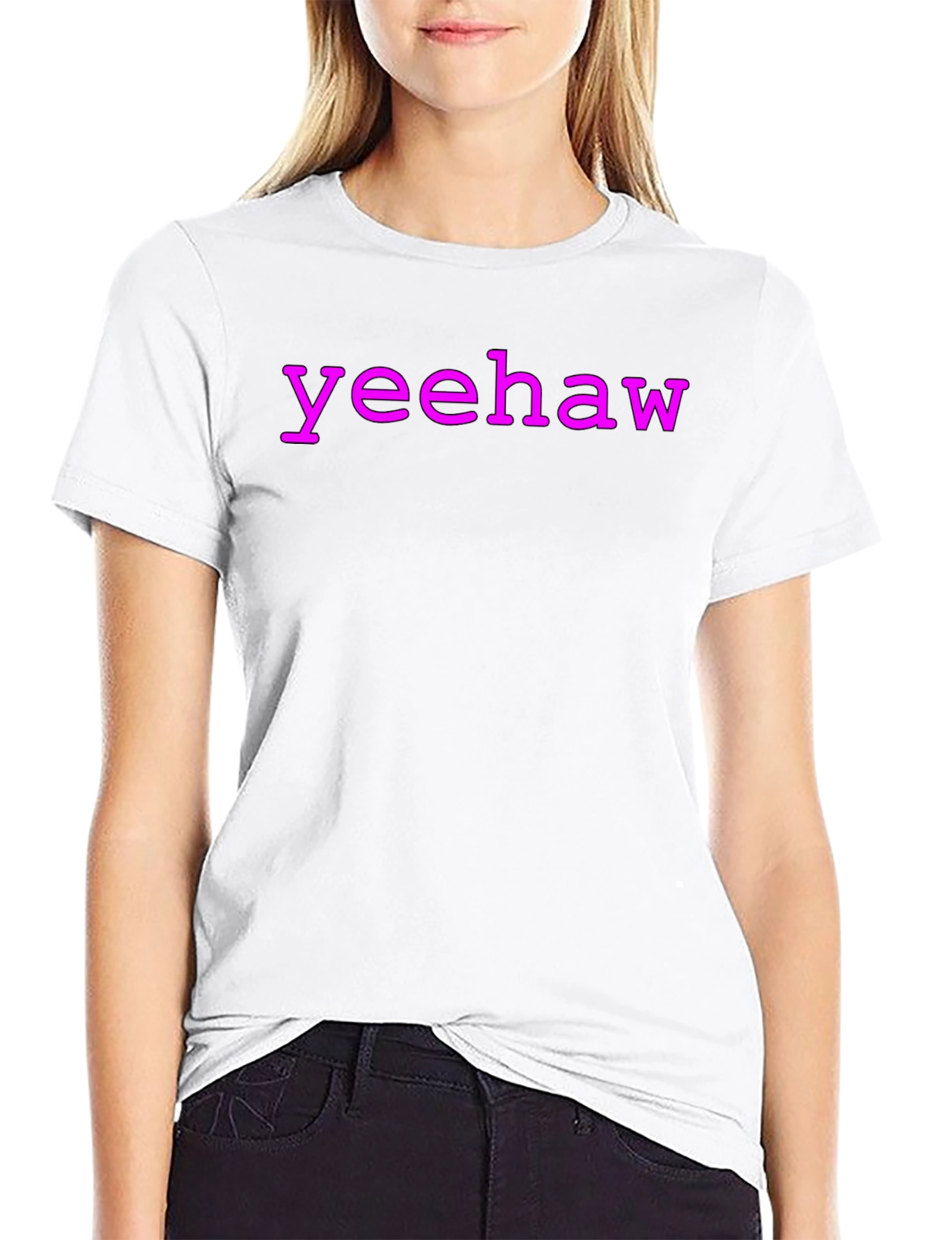 Yeehaw Tee - Casual Black T-Shirt