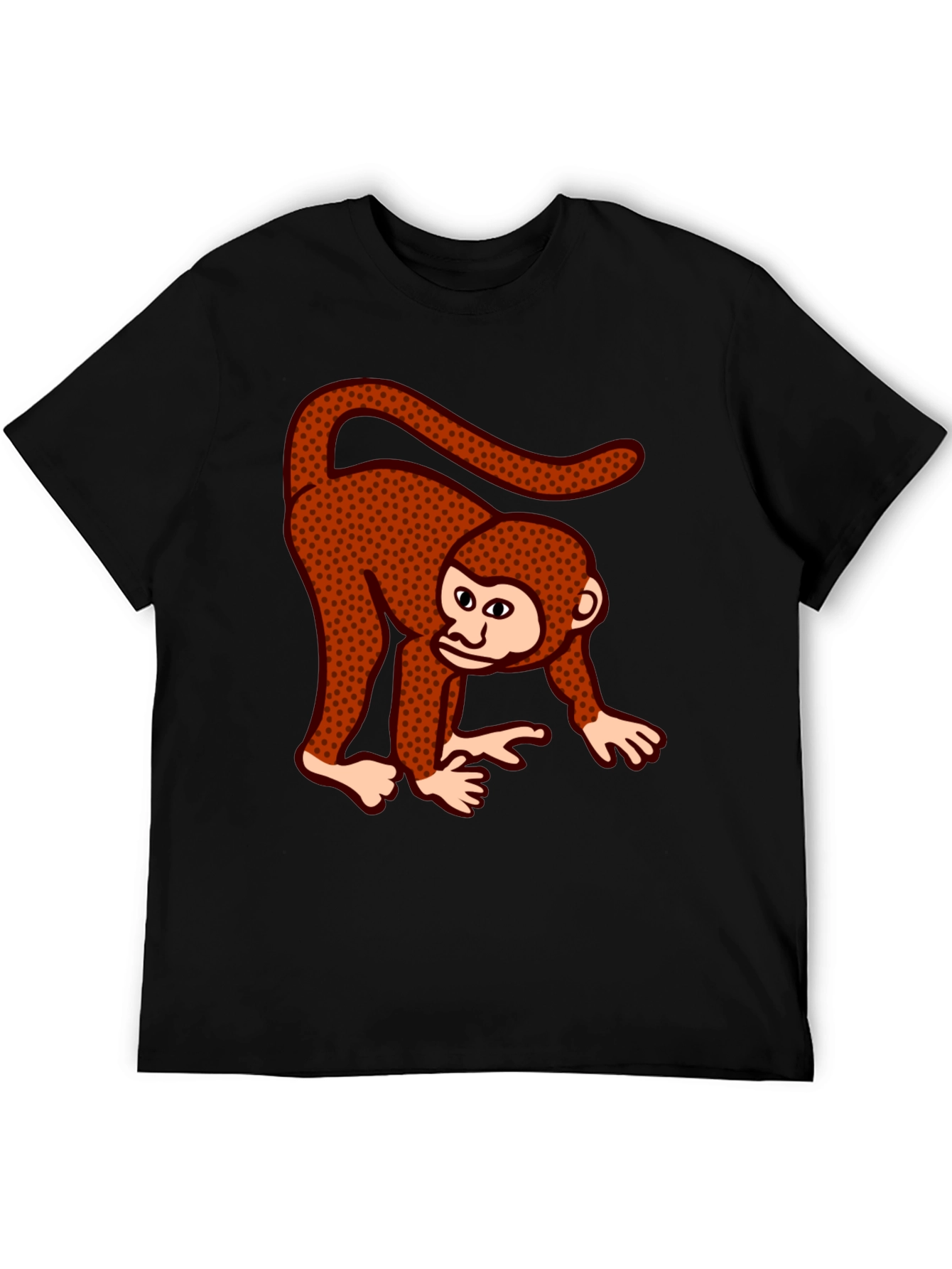 Funky Monkey Graphic T-Shirt - Casual Black Tee