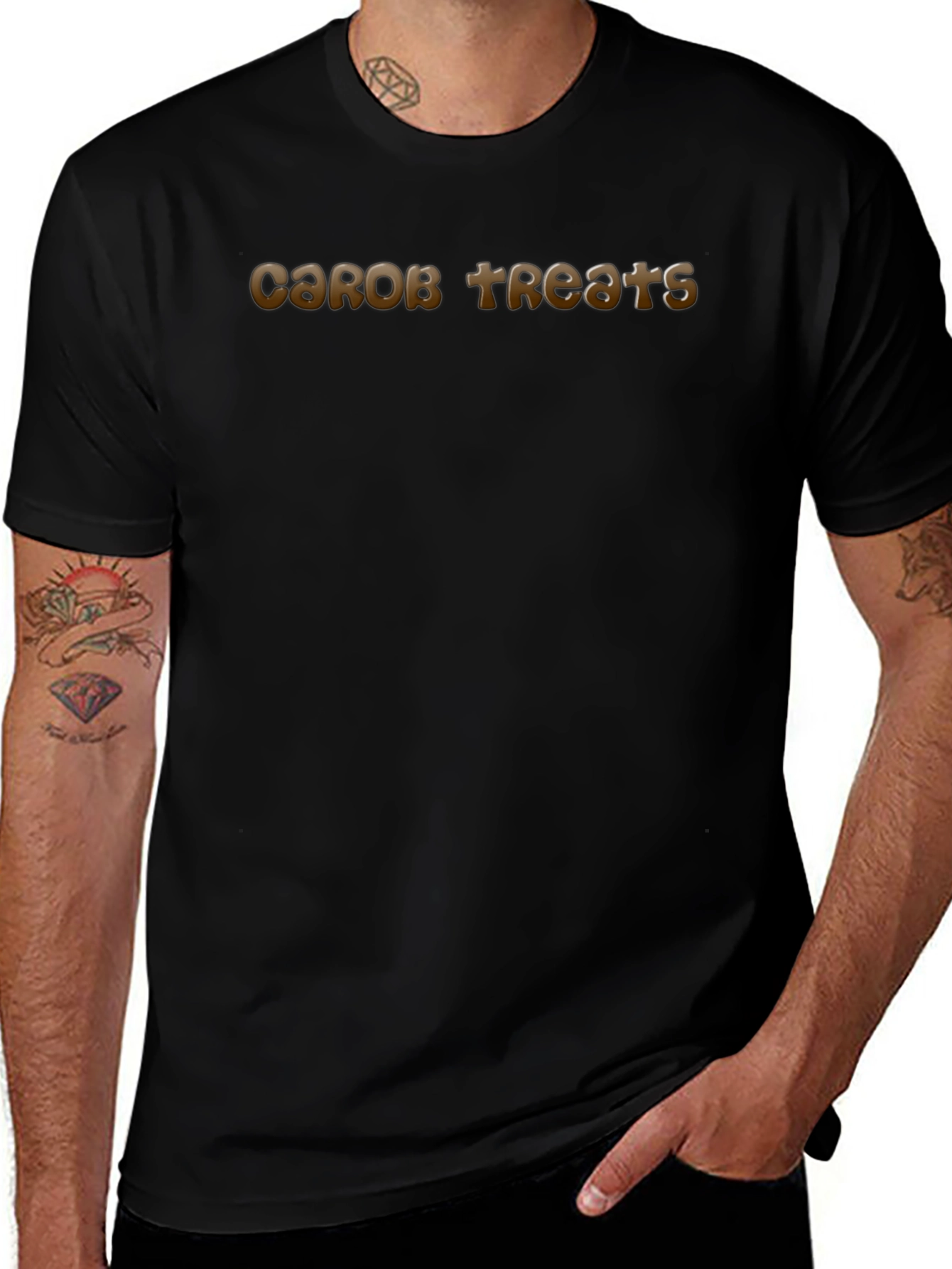 Carob Treats Black T-Shirt