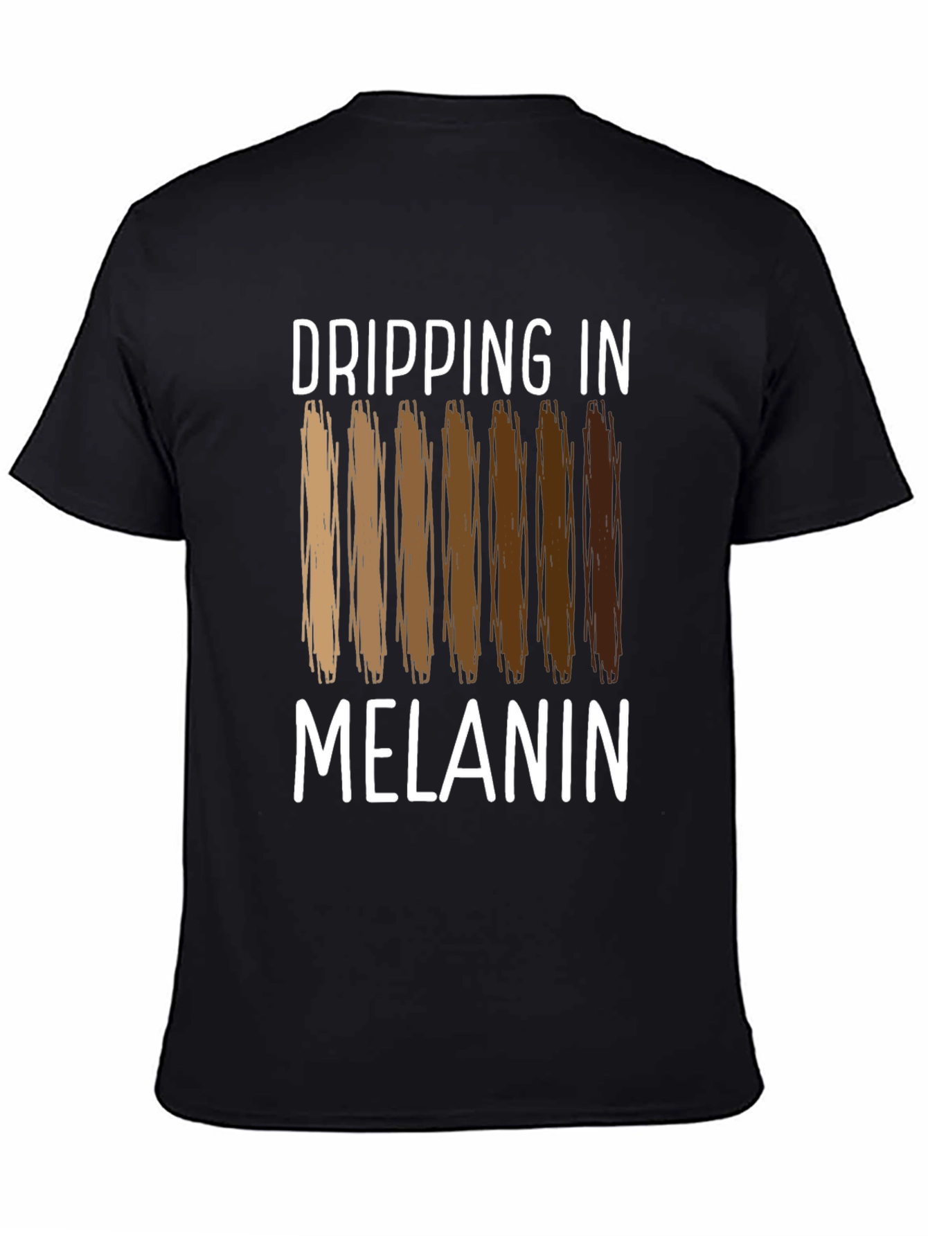 Dripping in Melanin Graphic Tee - Black
