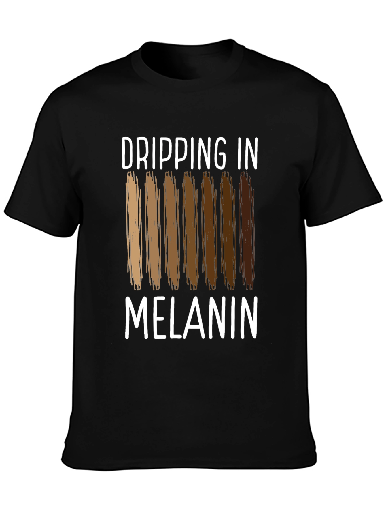 Dripping in Melanin Graphic Tee - Black