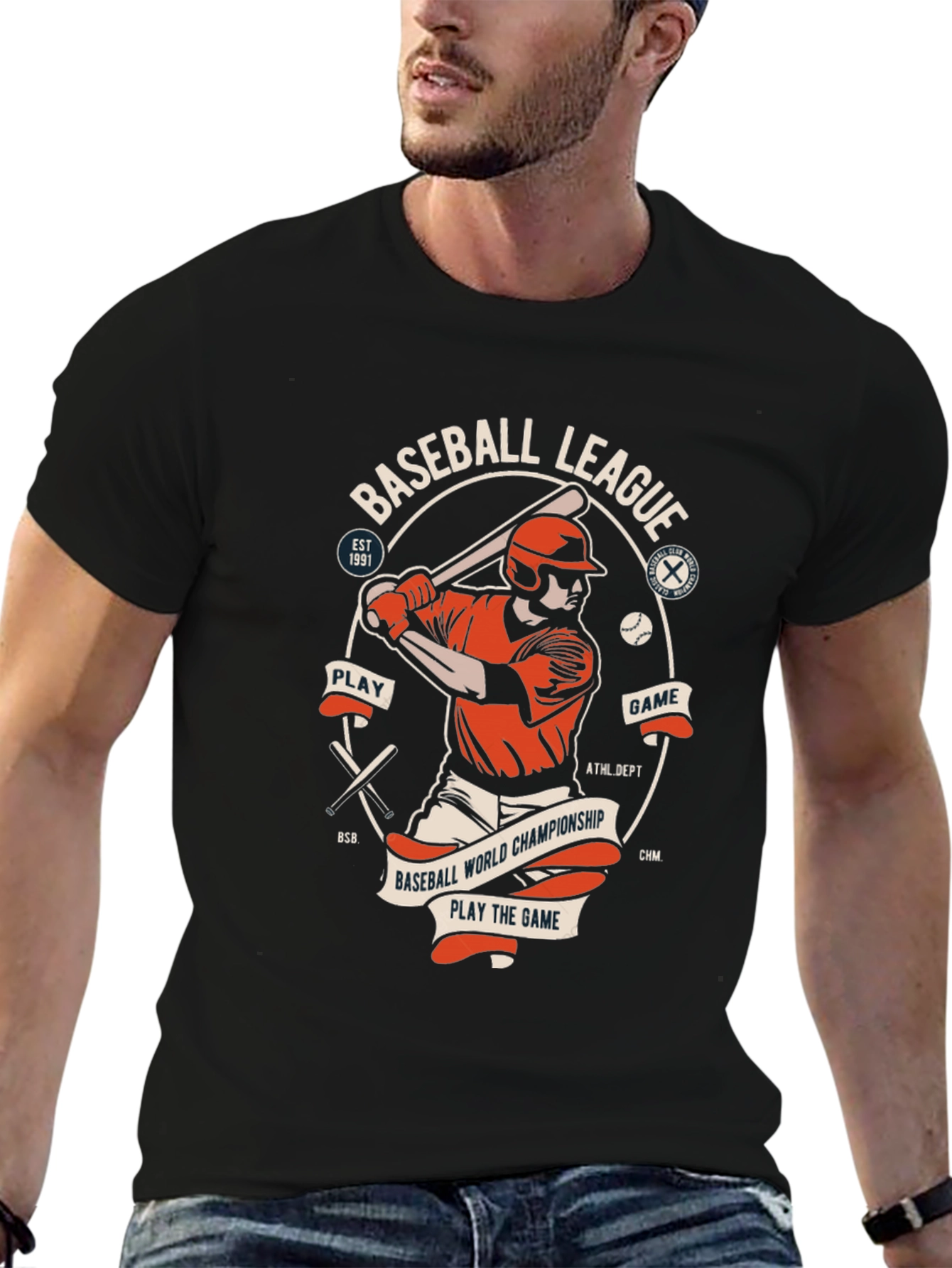 Baseball League Graphic T-Shirt - Play the Game Tee