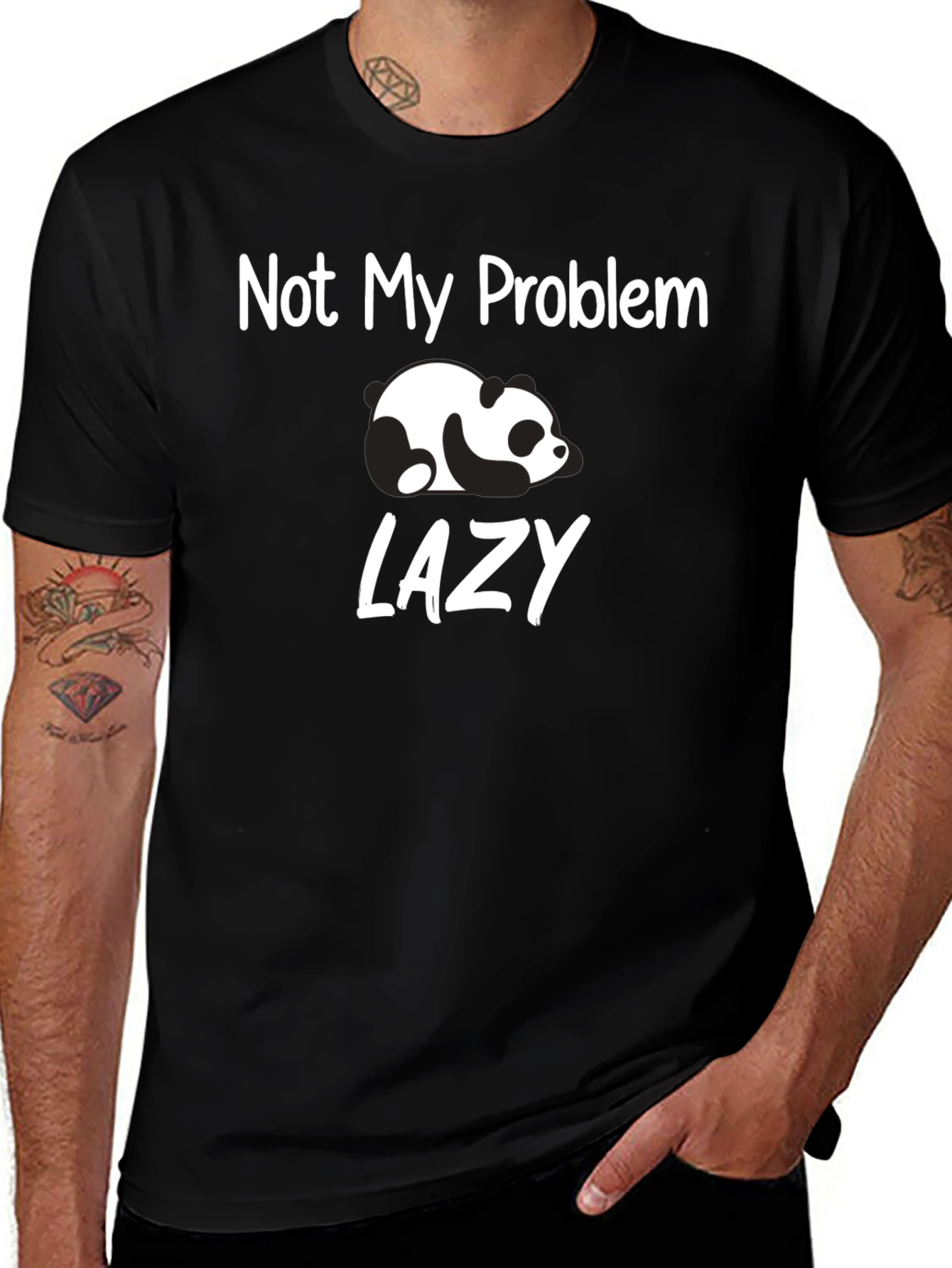 Lazy Panda Graphic T-Shirt - Not My Problem