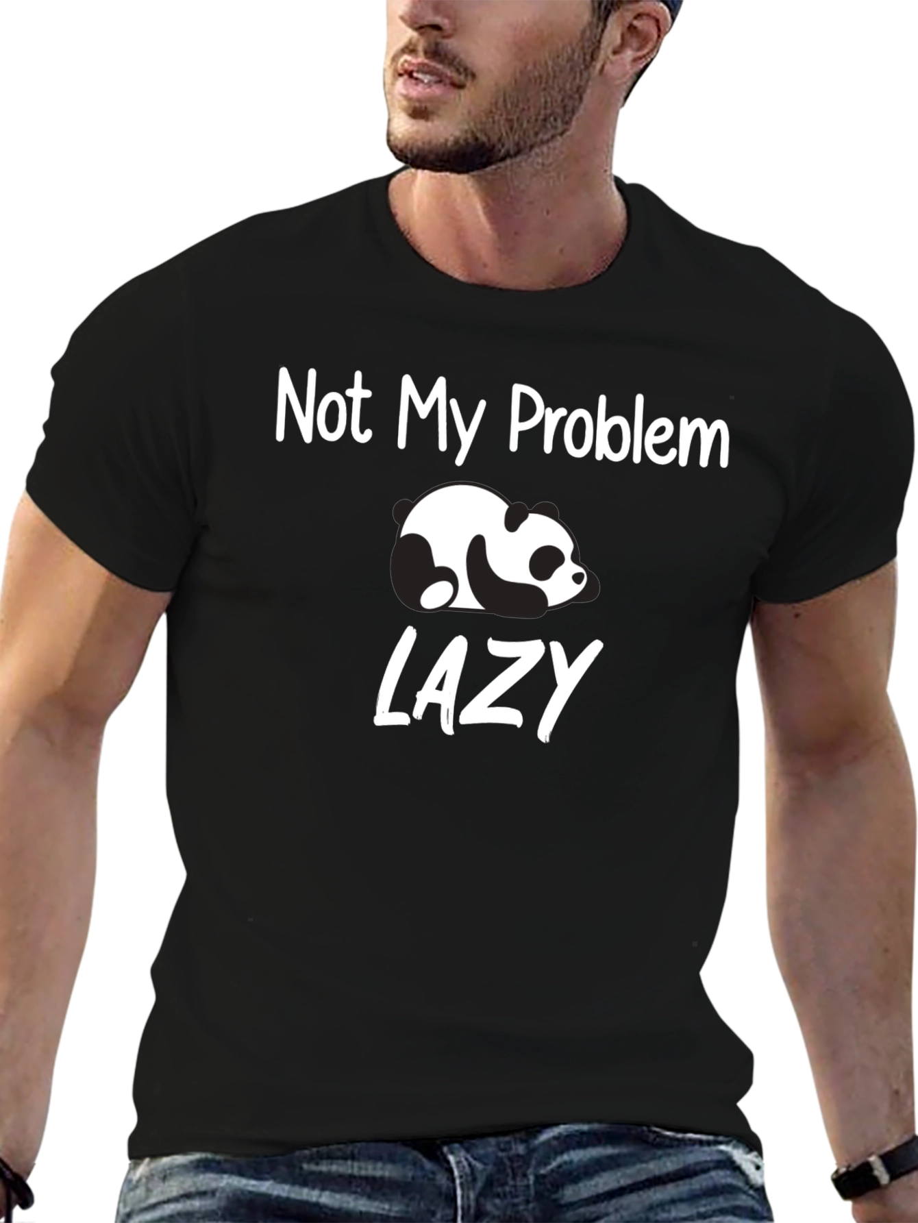 Lazy Panda Graphic T-Shirt - Not My Problem