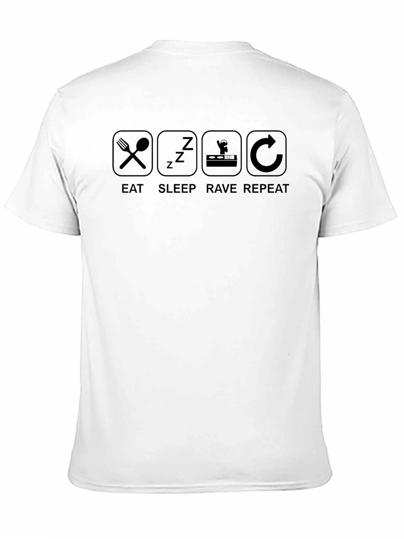 Eat Sleep Rave Repeat Graphic Tee