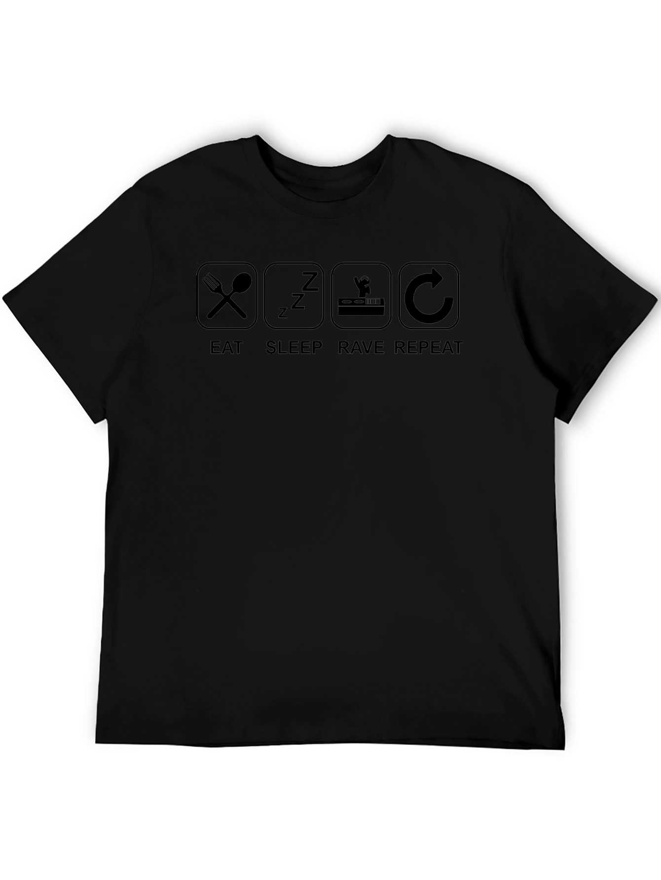 Eat Sleep Rave Repeat Graphic Tee
