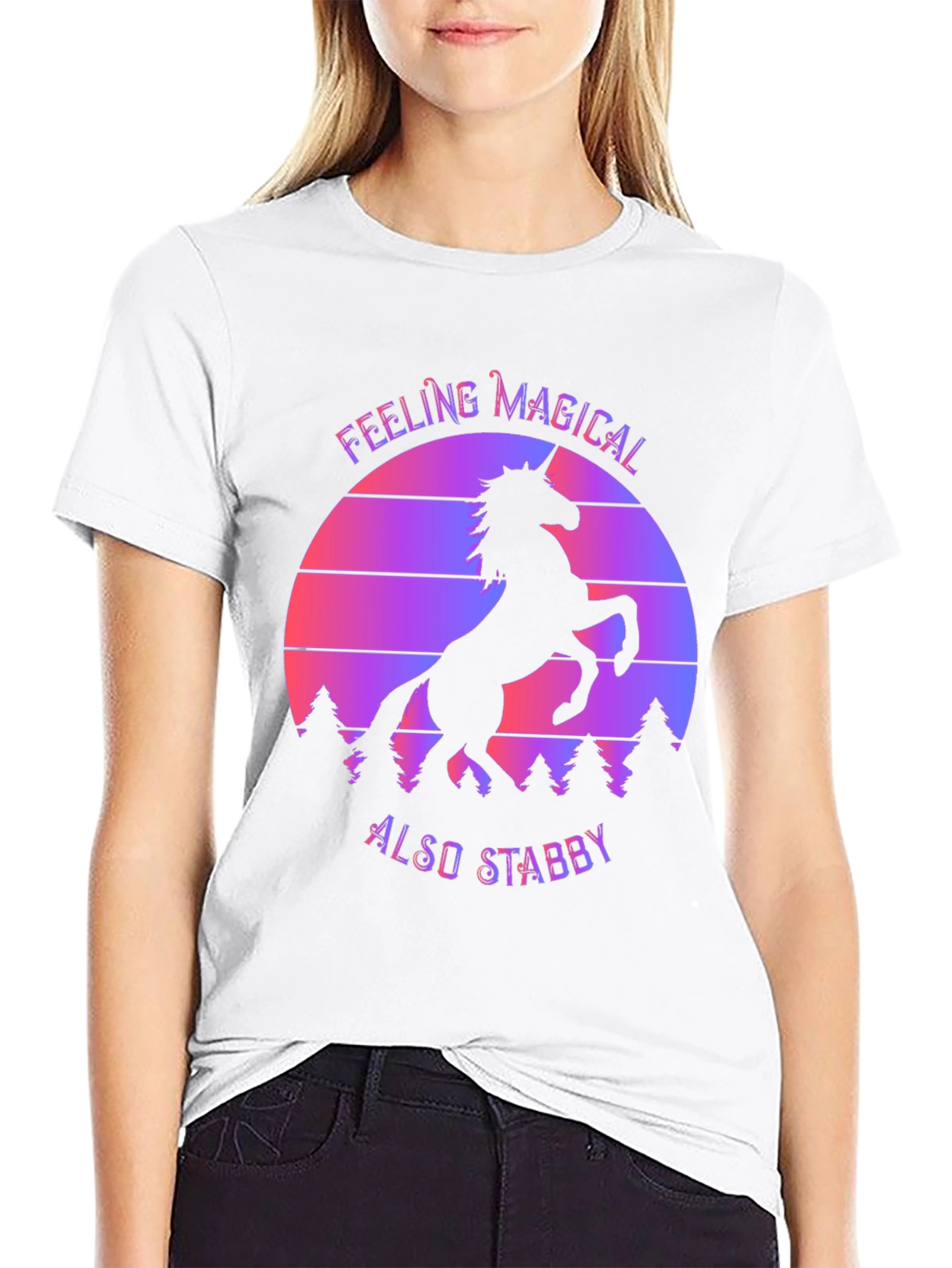 Magical Stabby Unicorn Graphic Tee