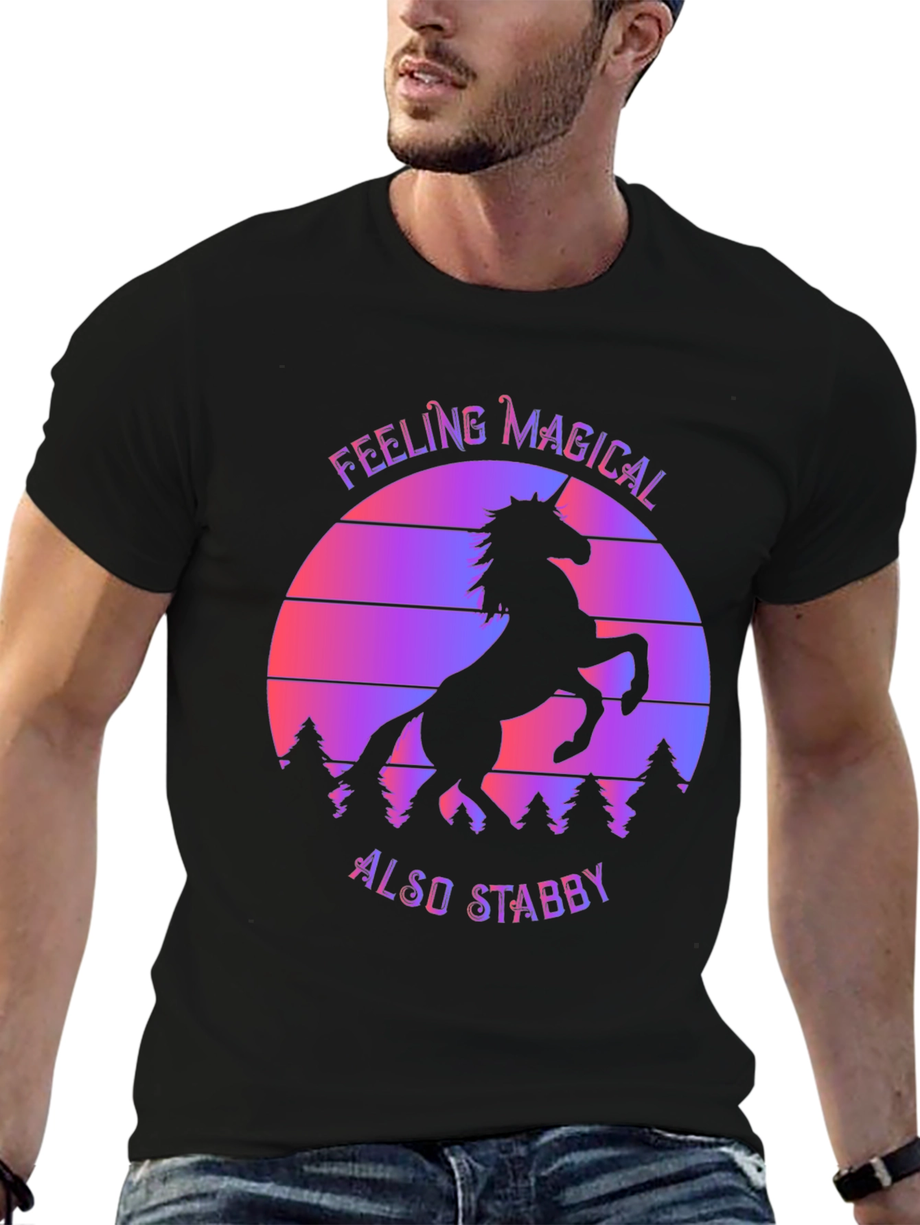 Magical Stabby Unicorn Graphic Tee