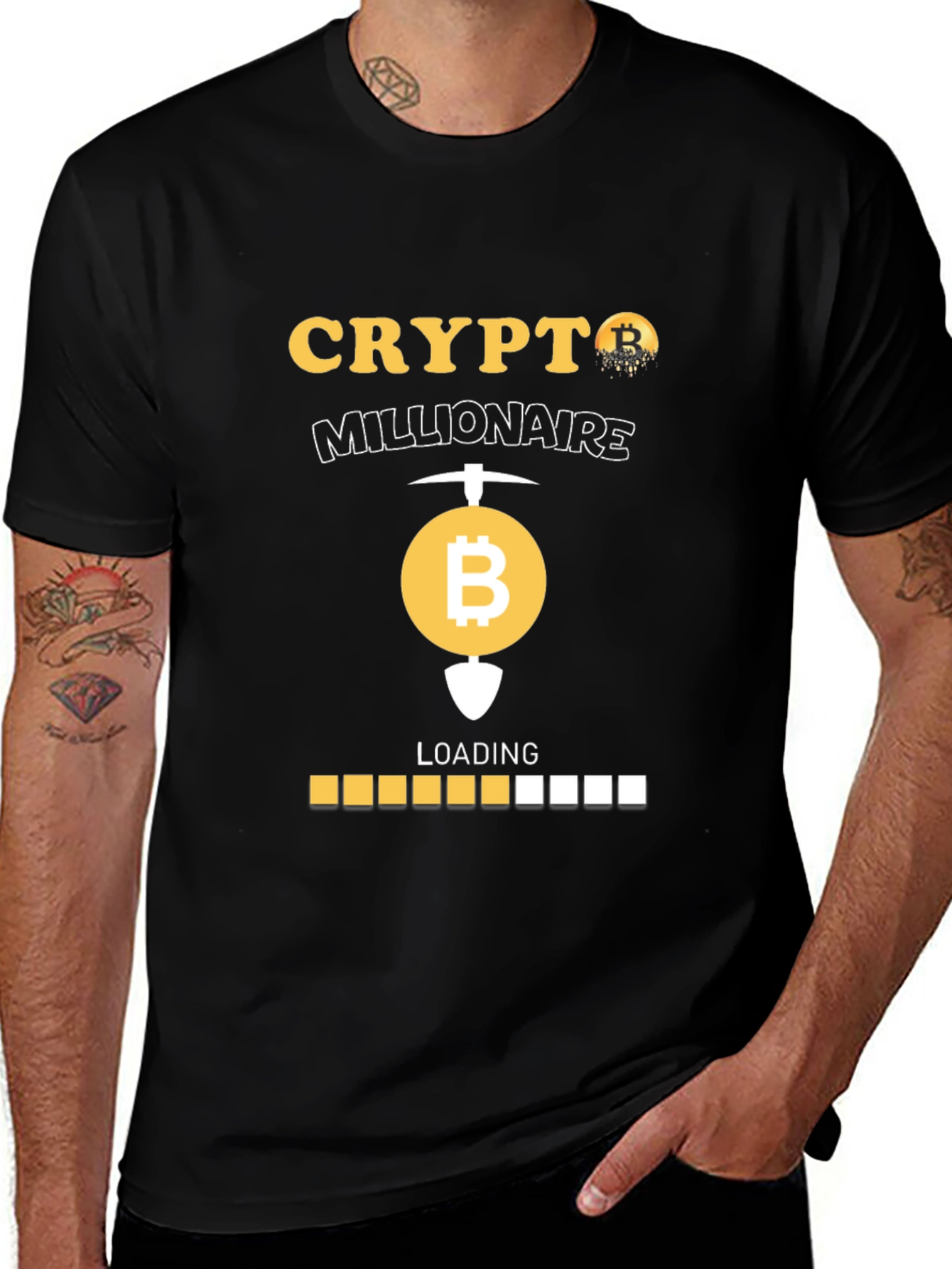 Crypto Millionaire Bitcoin Mining T-Shirt