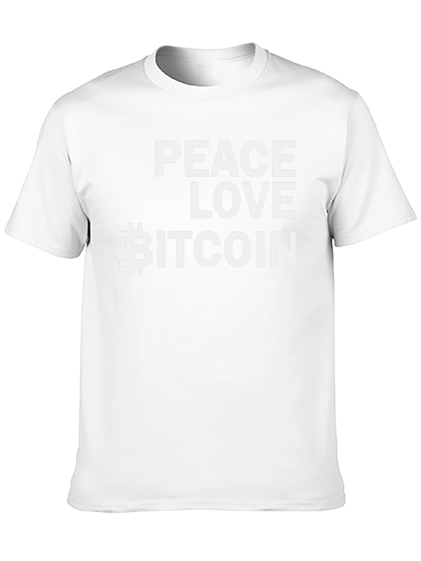 Peace Love Bitcoin Black T-Shirt