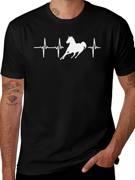 Horse Heartbeat T-Shirt - Equestrian Tee