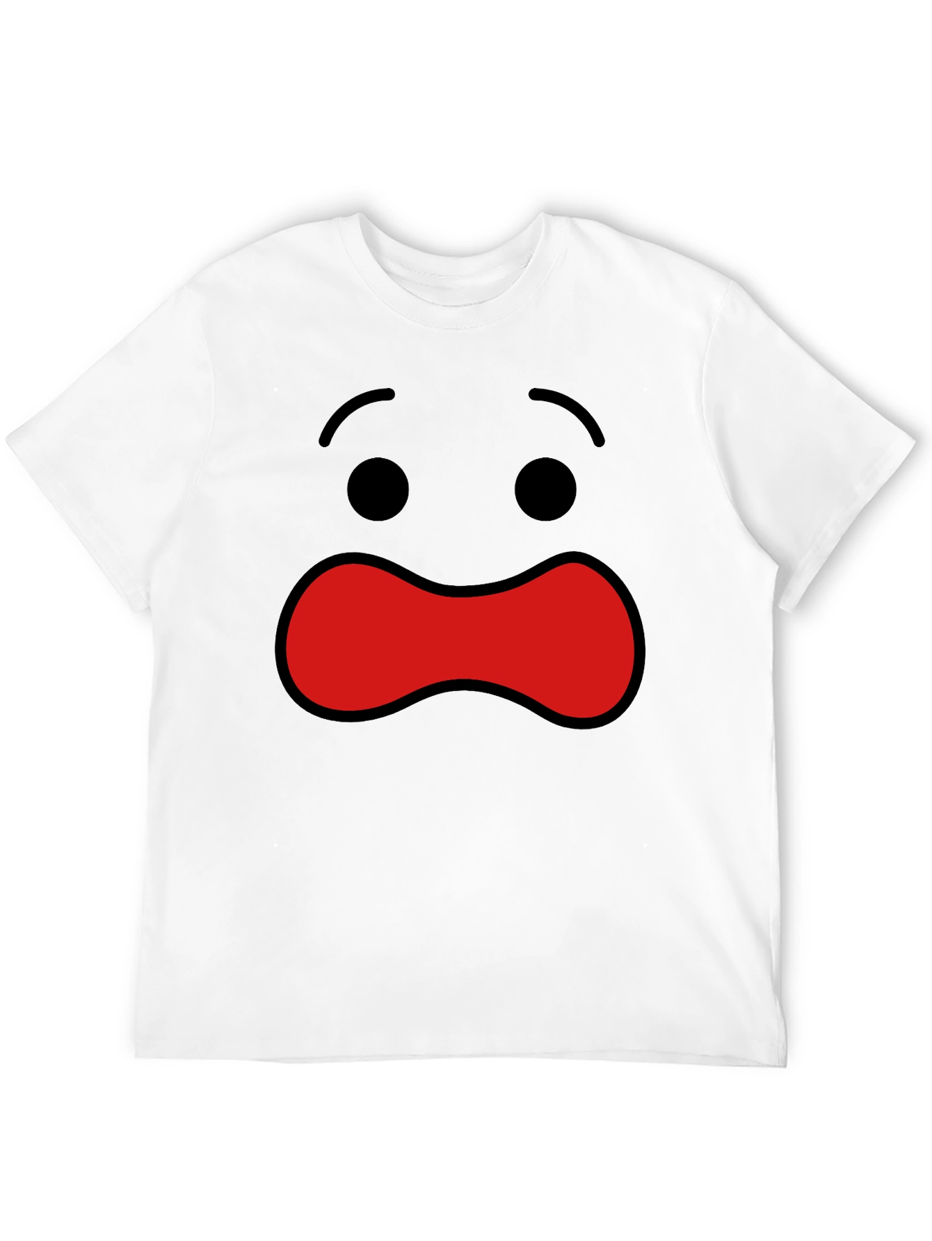 Shocked Face Graphic T-Shirt - Express Yourself!