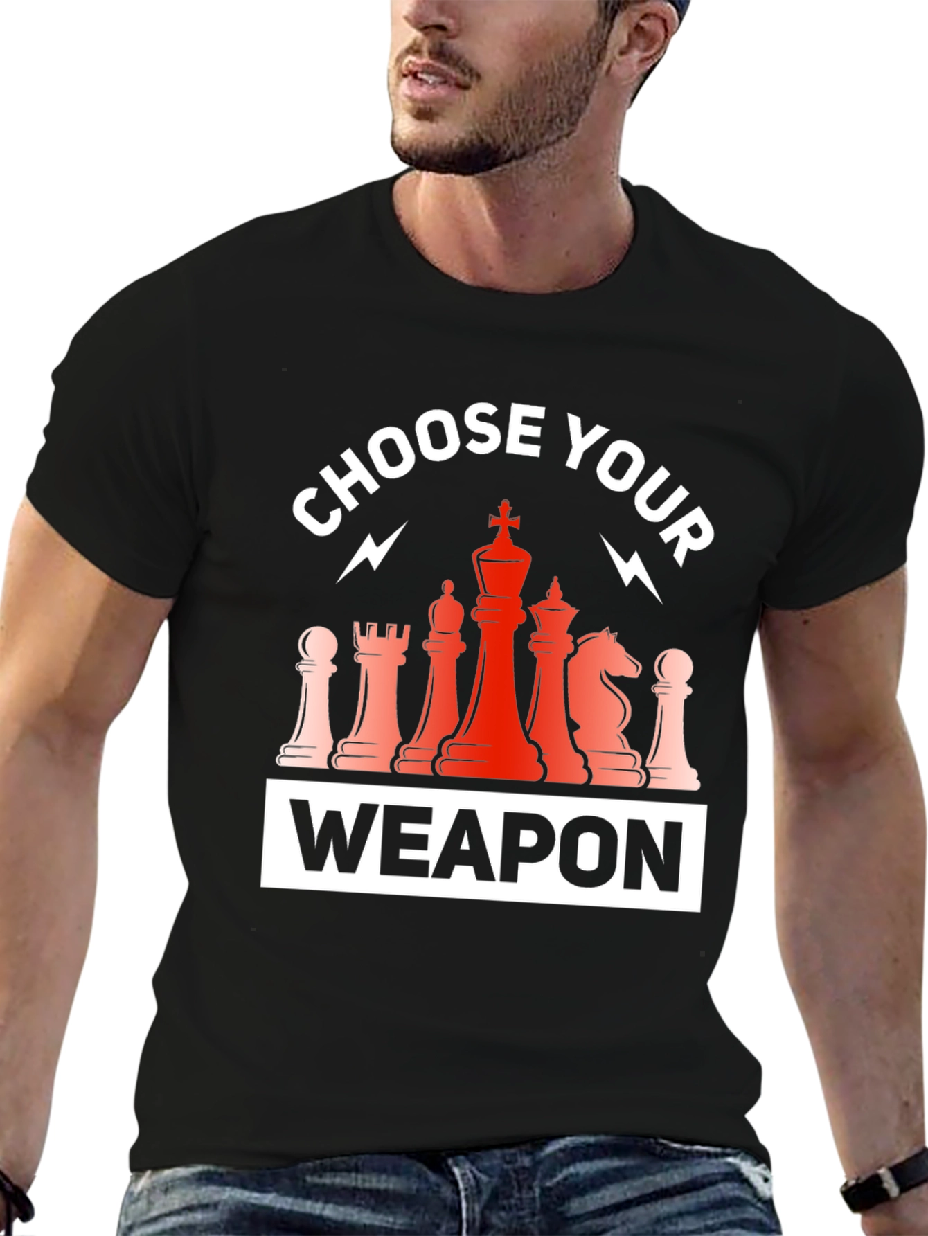 Choose Your Weapon Chess T-Shirt