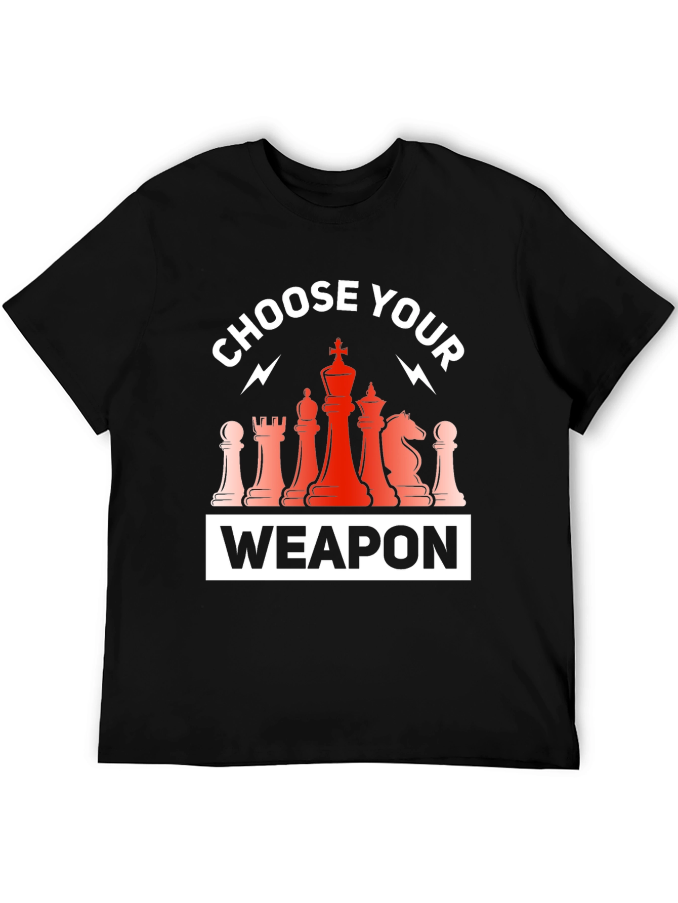 Choose Your Weapon Chess T-Shirt