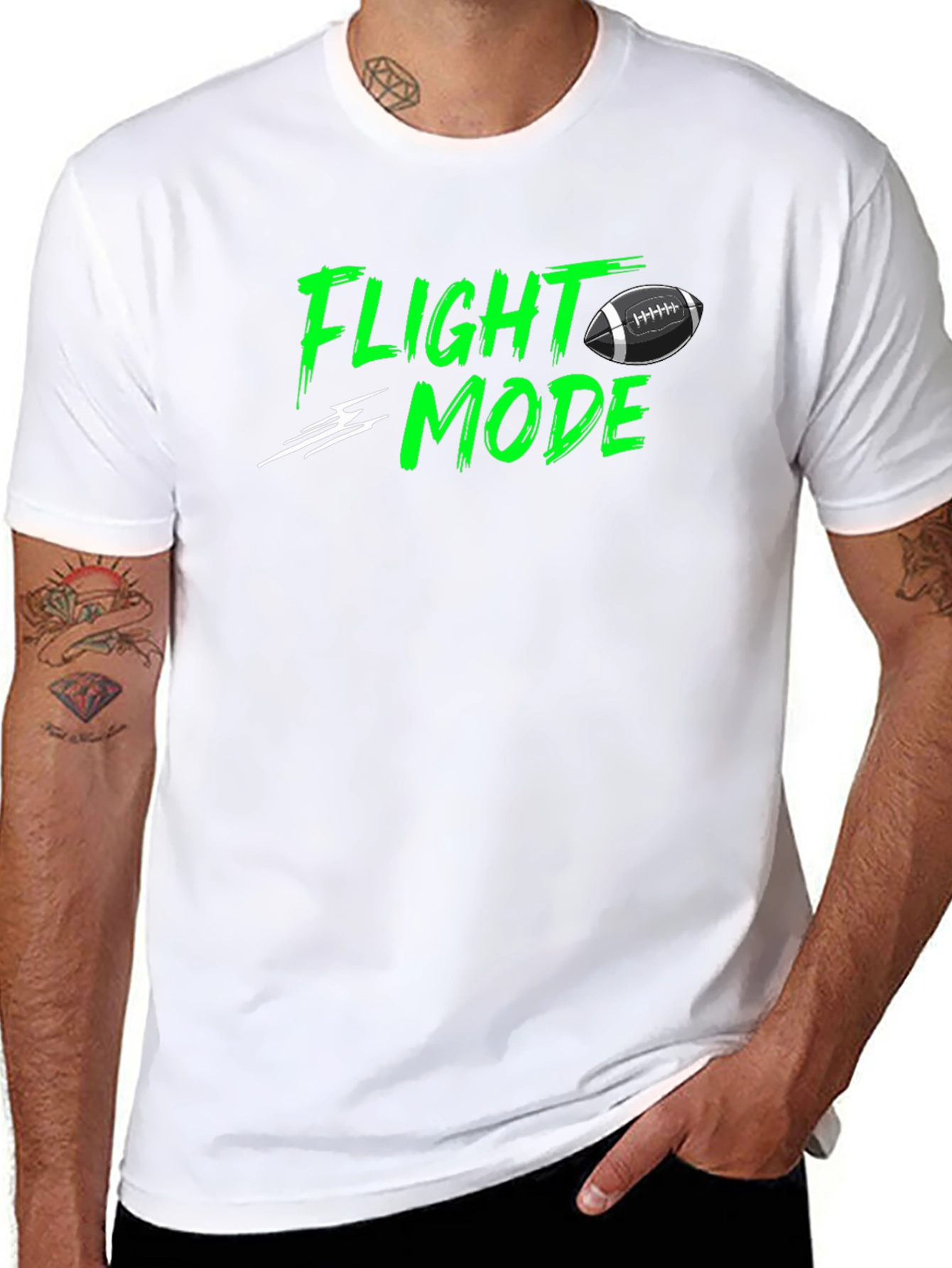 Flight Mode T-Shirt - Football Design