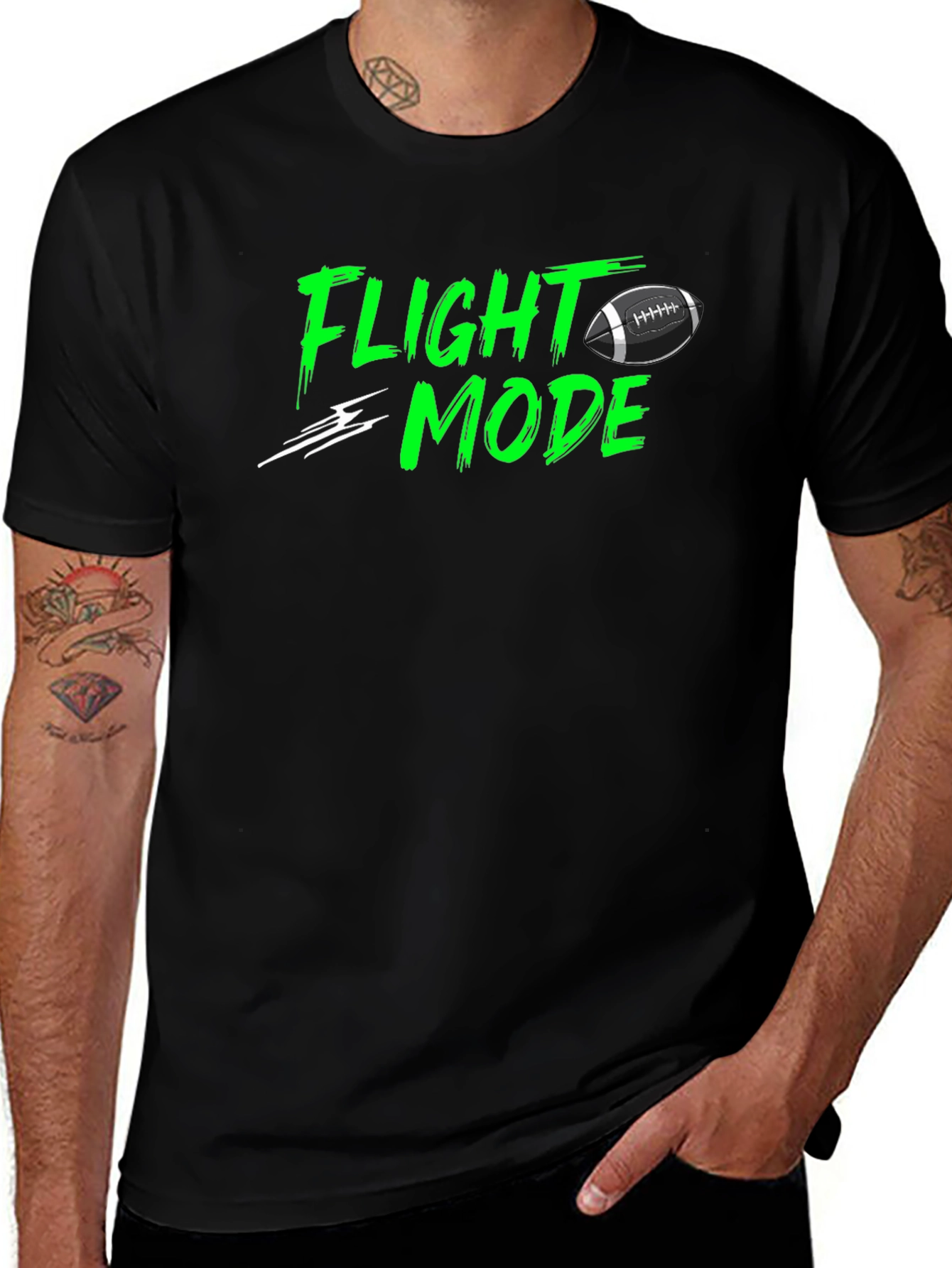 Flight Mode T-Shirt - Football Design