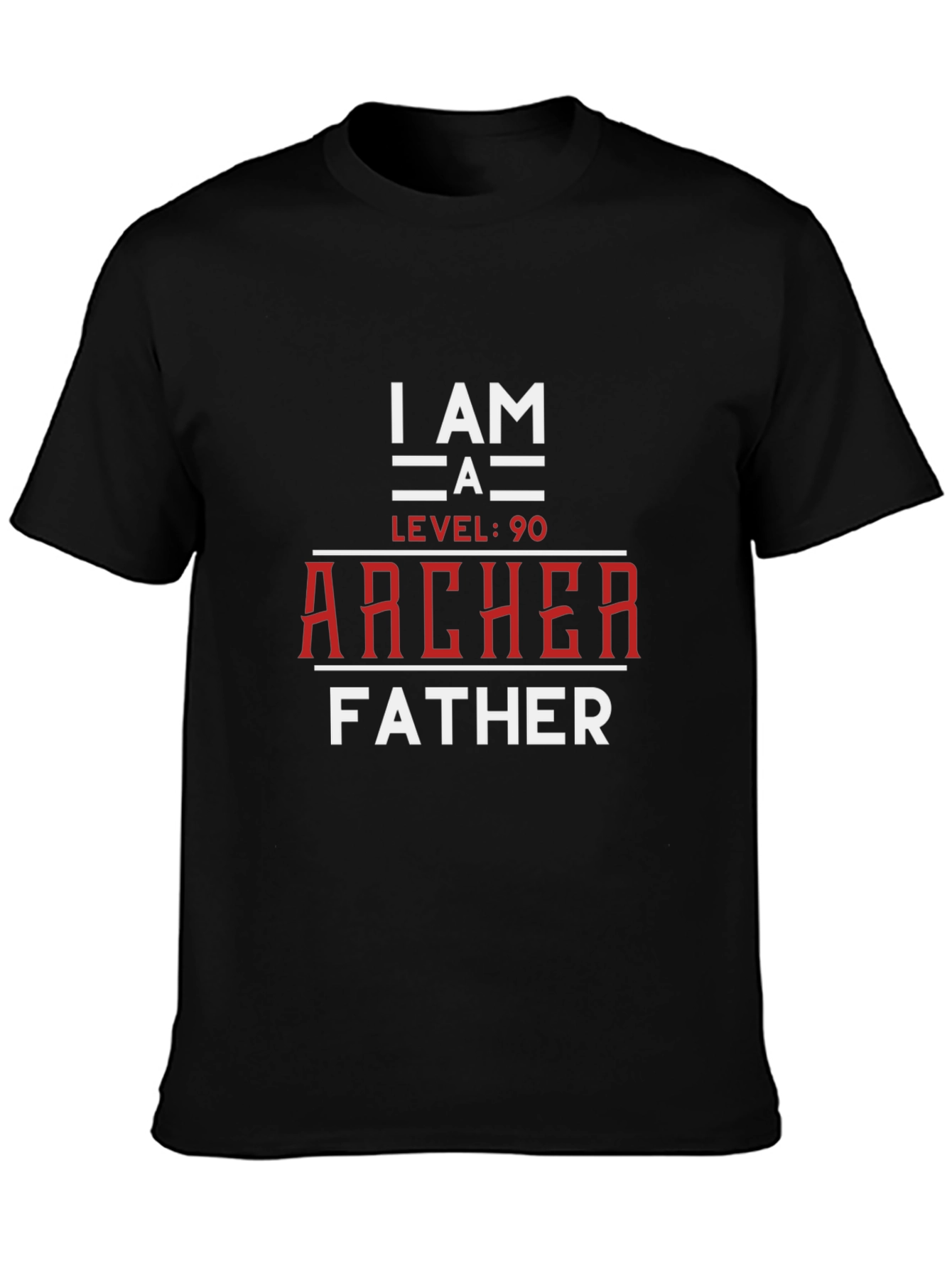 I am a Level 90 Archer Father Graphic T-Shirt