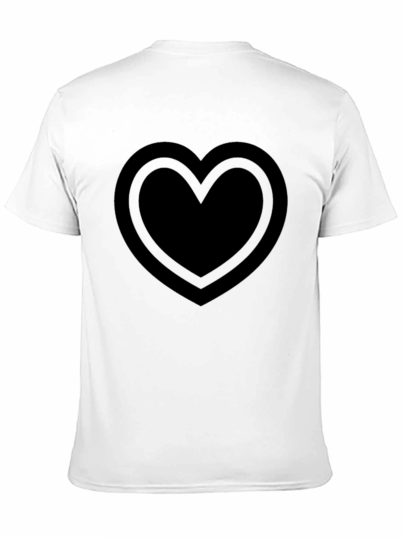 Black Heart Graphic Tee - Casual Style