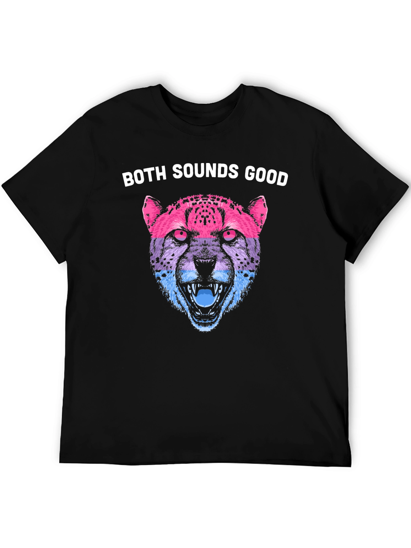 Bisexual Pride Cheetah Graphic T-Shirt