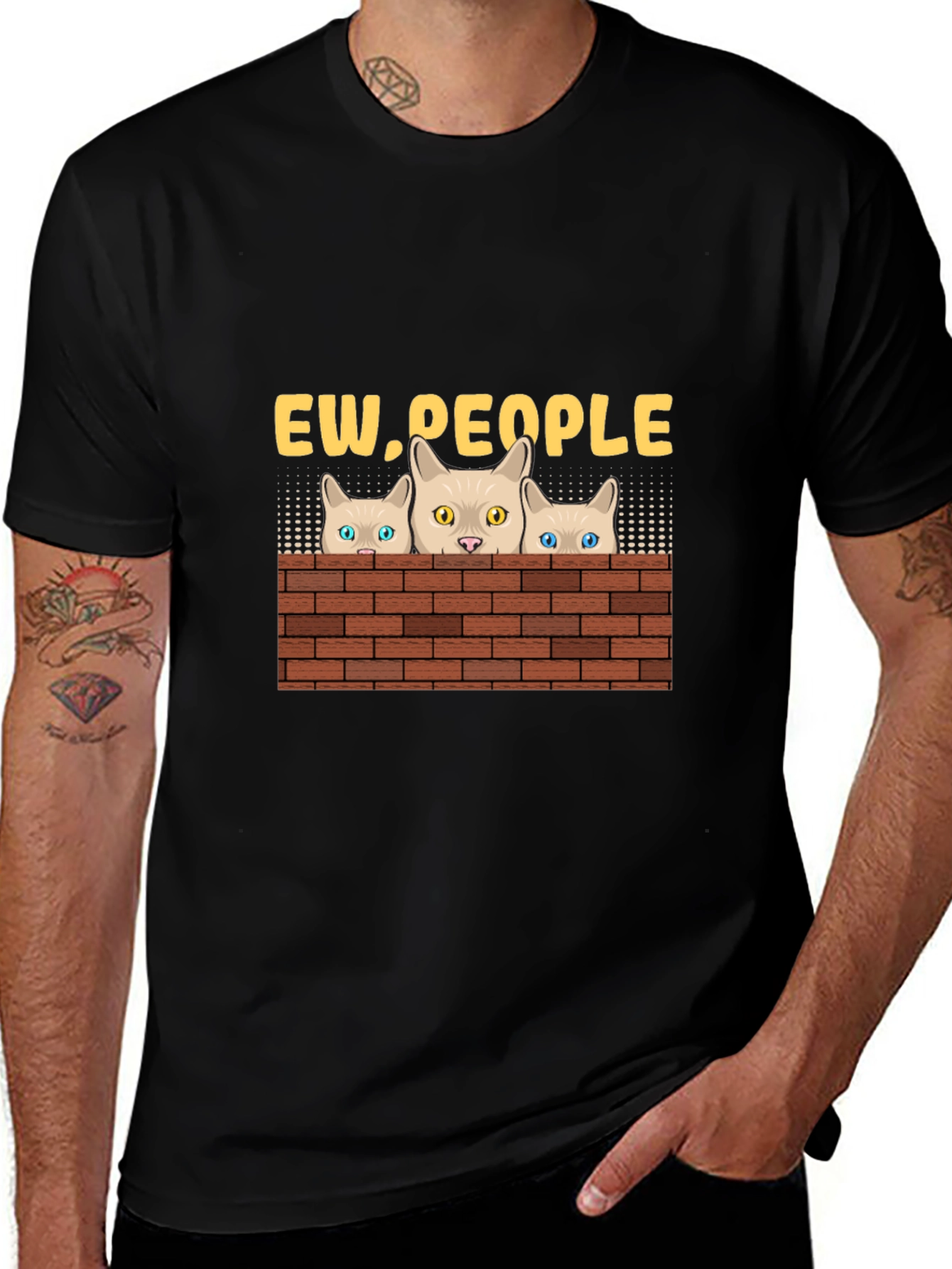 Ew People Cat T-Shirt - Funny Graphic Tee