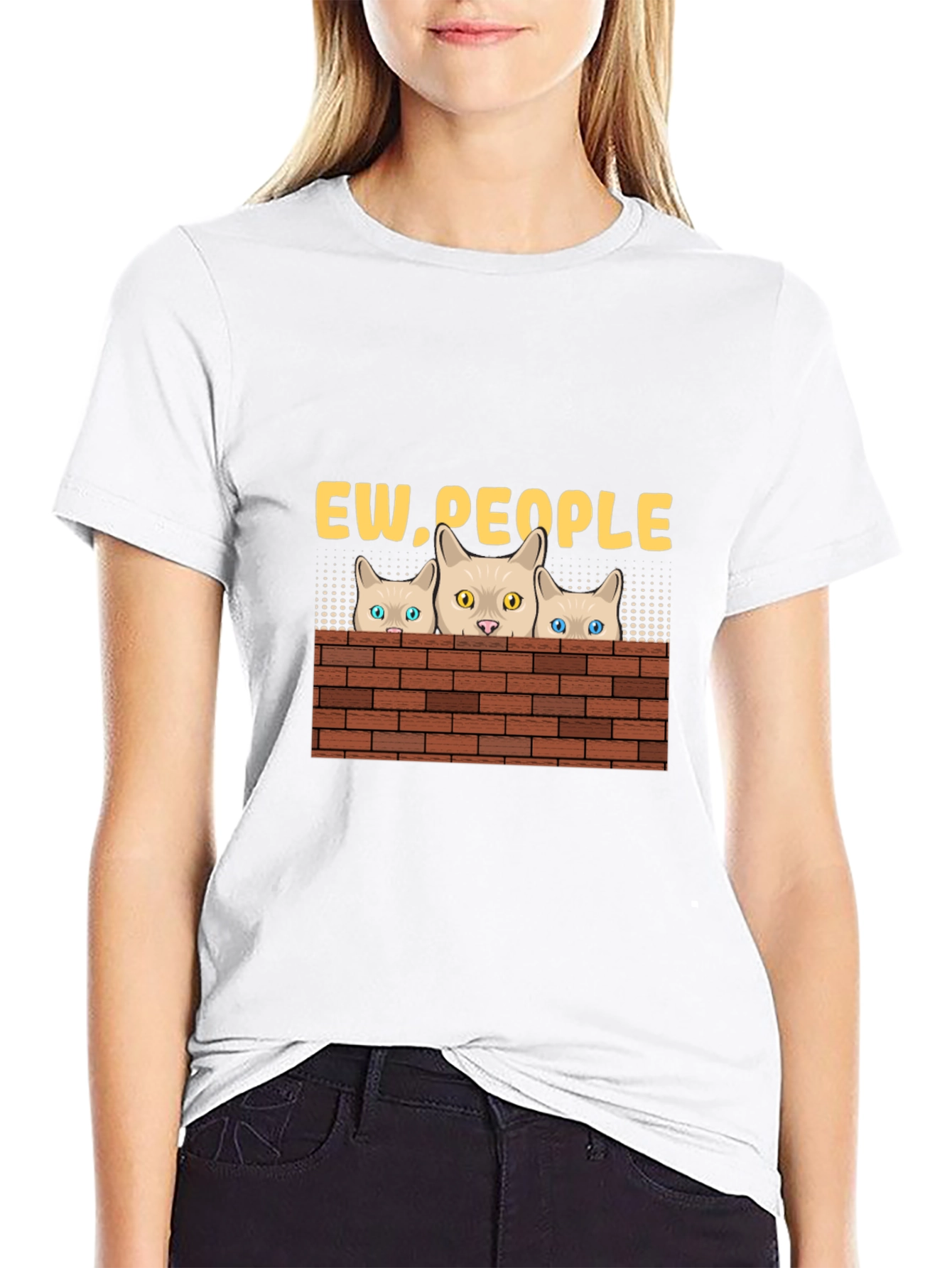 Ew People Cat T-Shirt - Funny Graphic Tee