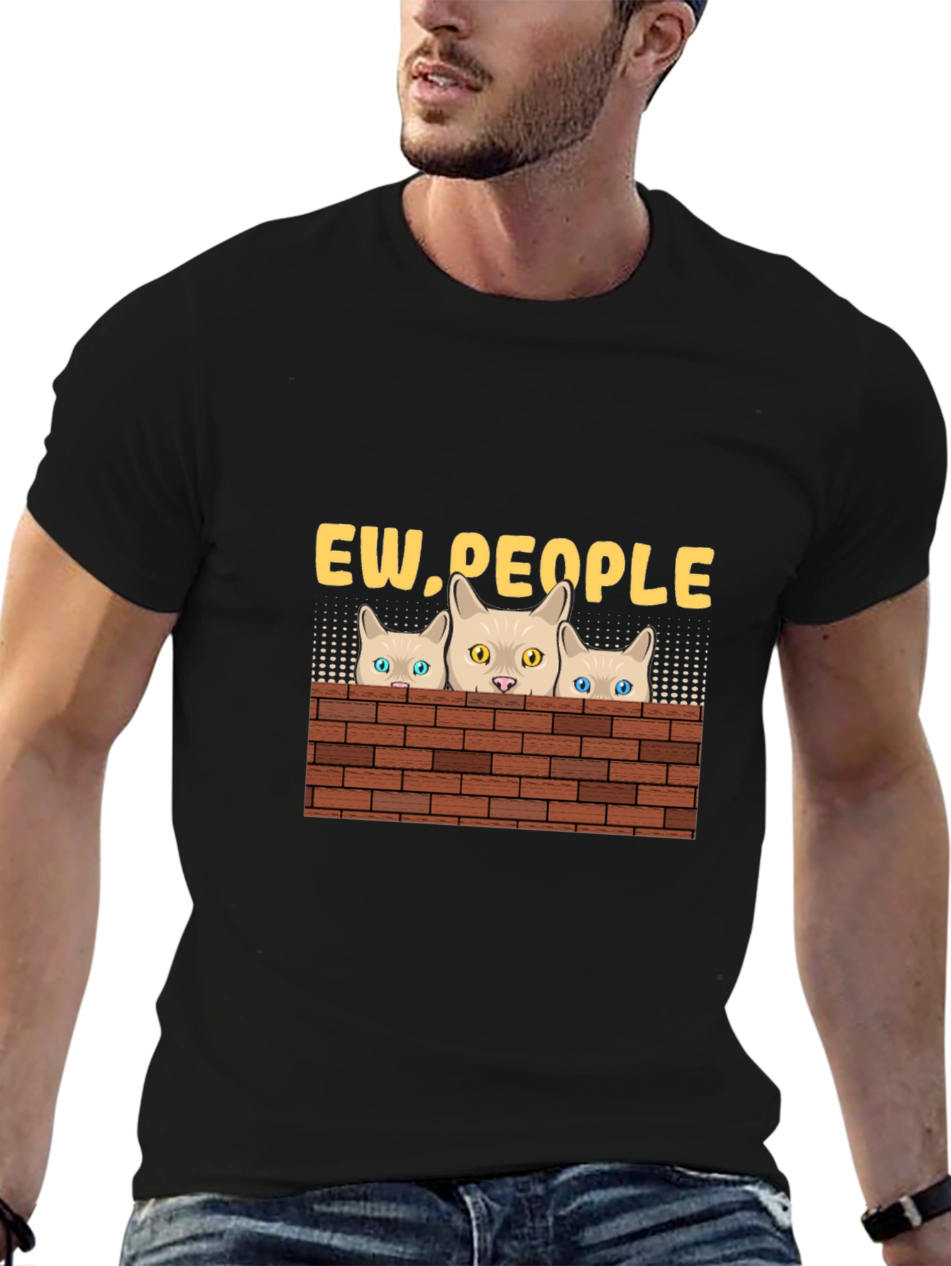 Ew People Cat T-Shirt - Funny Graphic Tee
