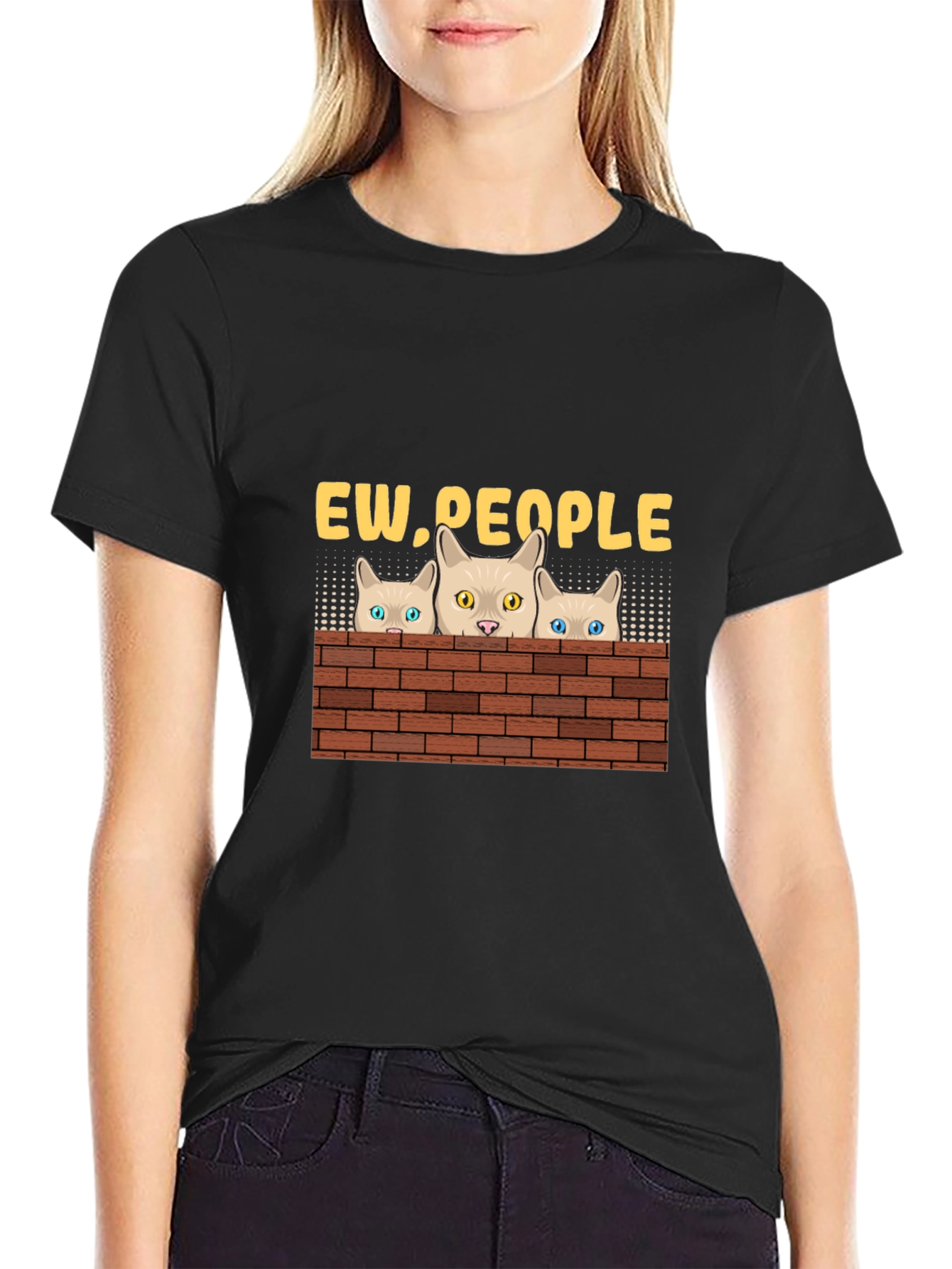 Ew People Cat T-Shirt - Funny Graphic Tee