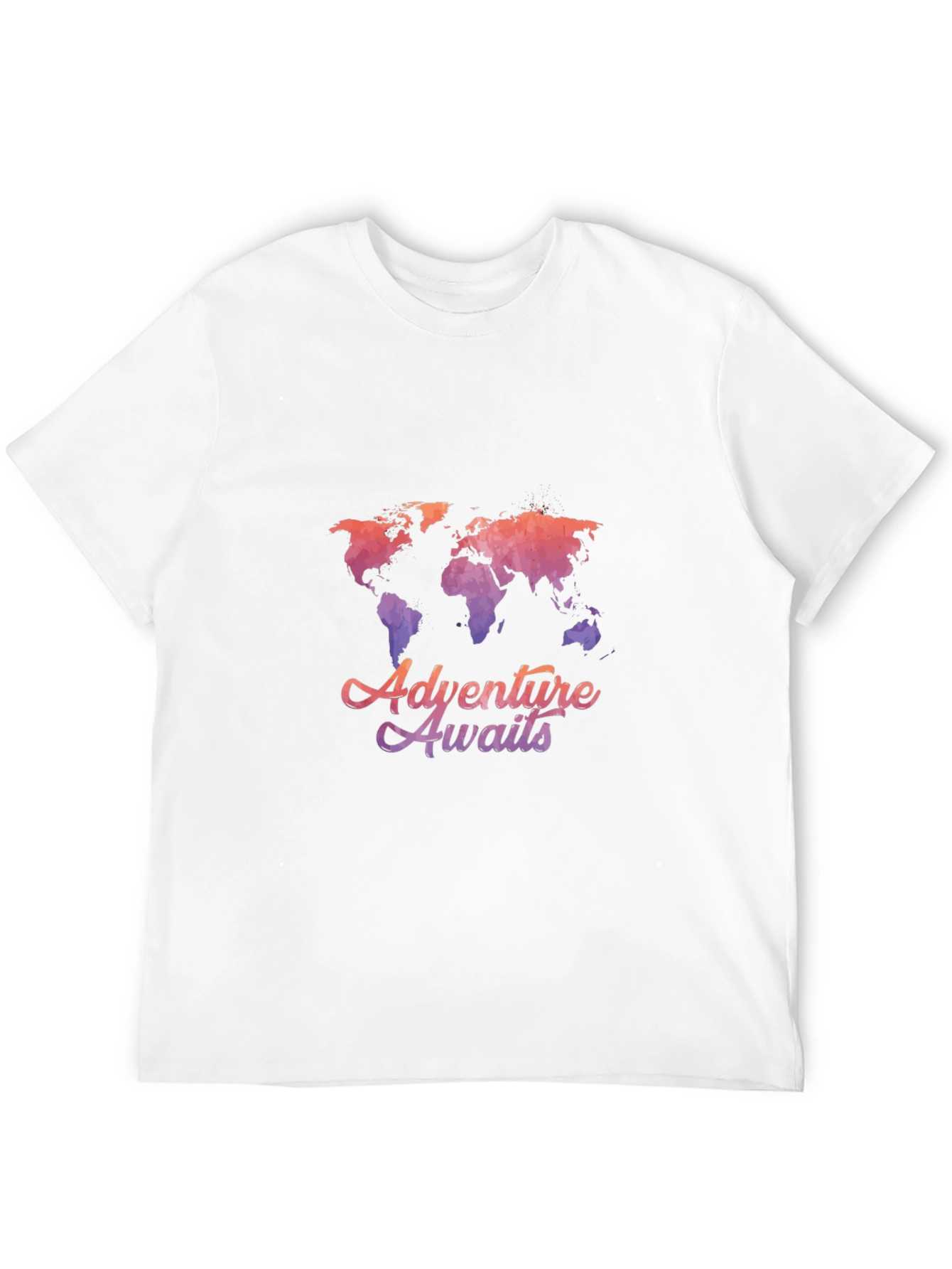 Adventure Awaits World Map Graphic Tee