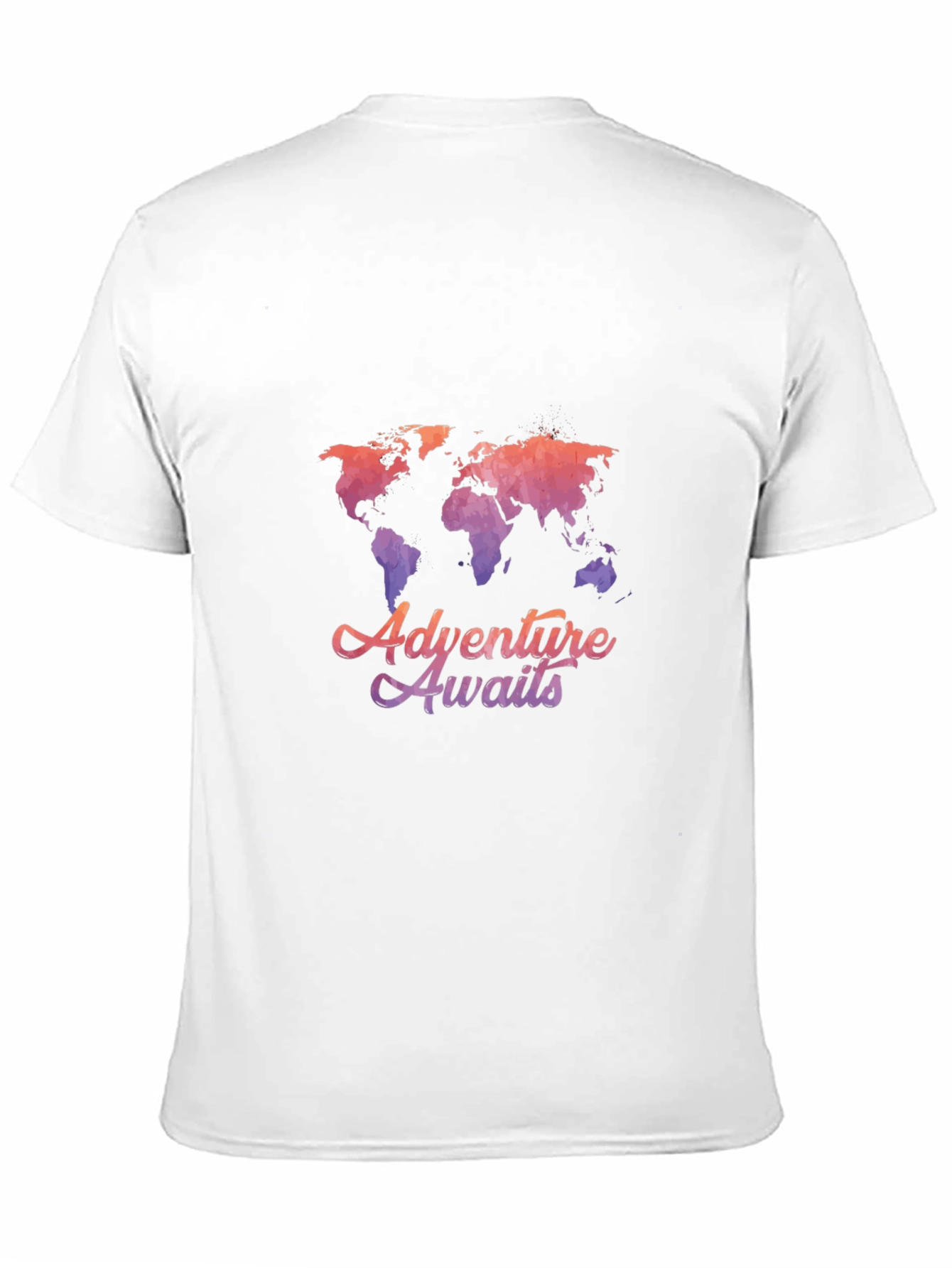 Adventure Awaits World Map Graphic Tee