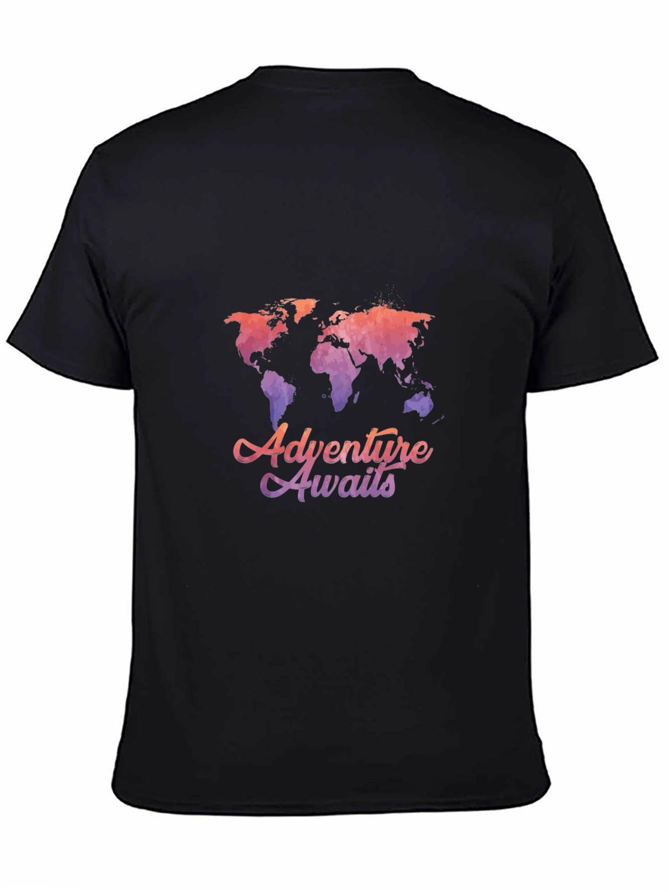 Adventure Awaits World Map Graphic Tee
