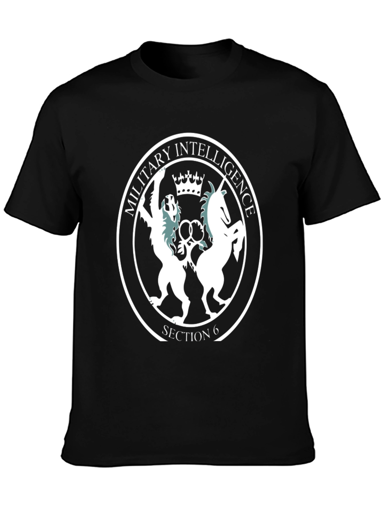 Military Intelligence Section 6 Black T-Shirt