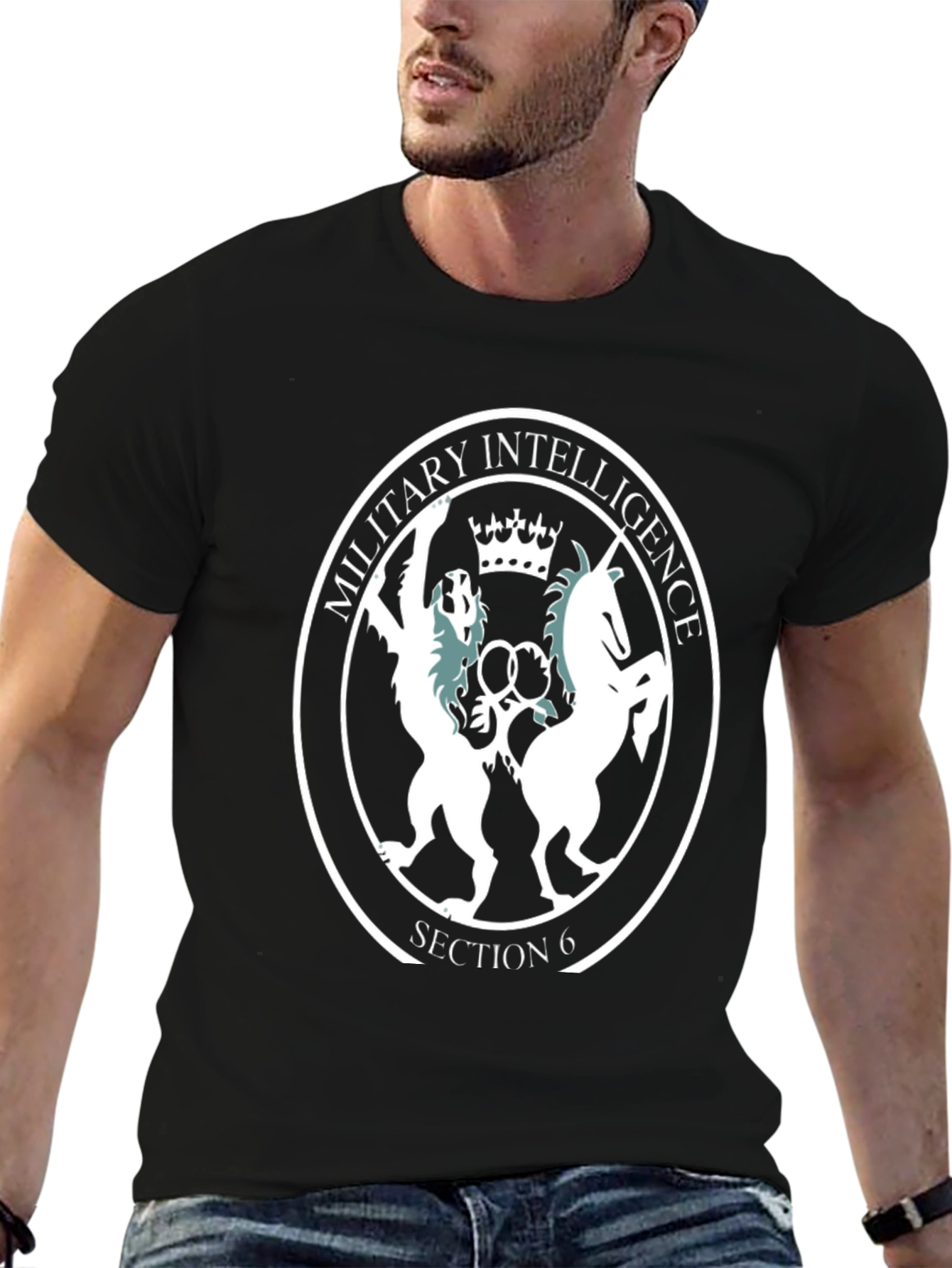 Military Intelligence Section 6 Black T-Shirt