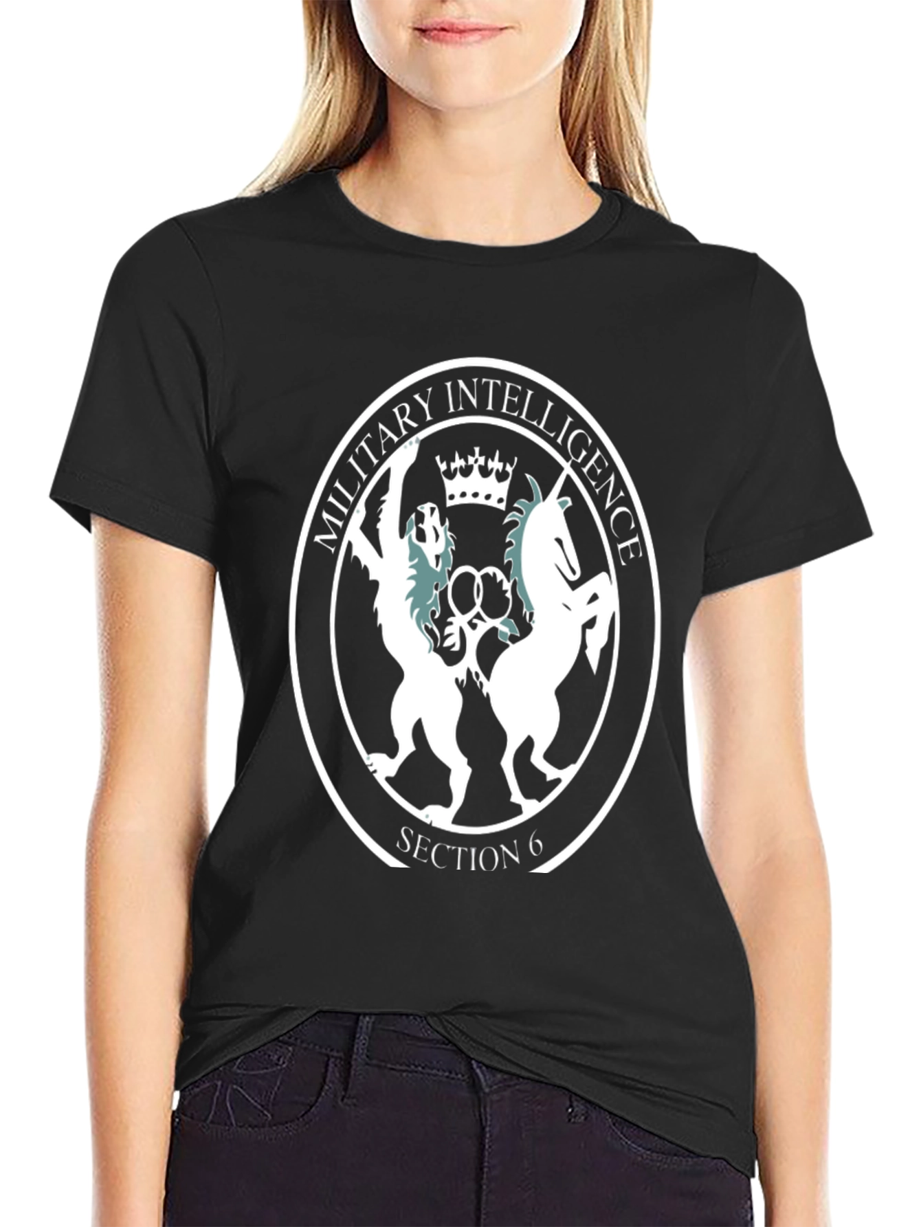 Military Intelligence Section 6 Black T-Shirt
